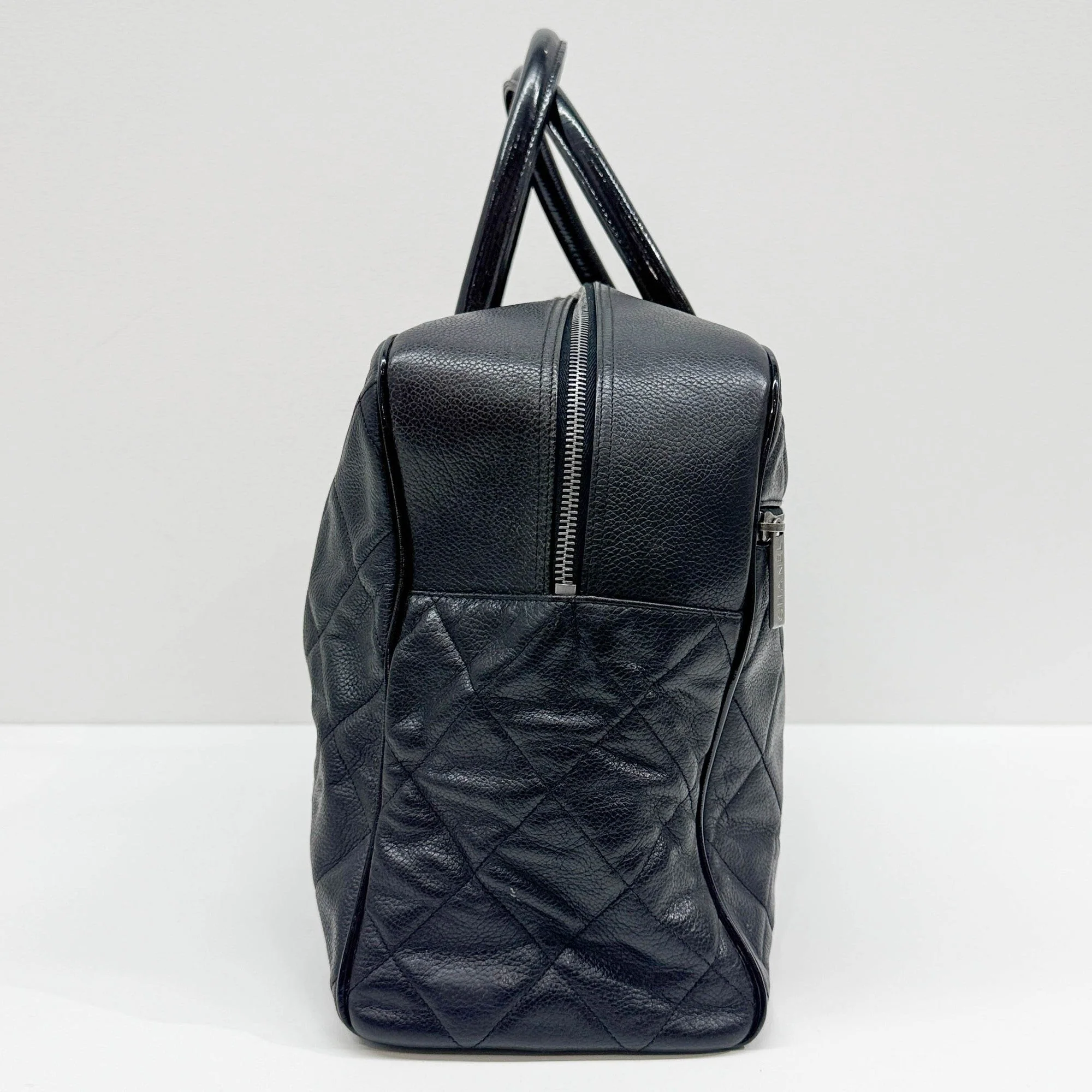 Boston 2000-2002 Black Leather Hand Bag - Image 6