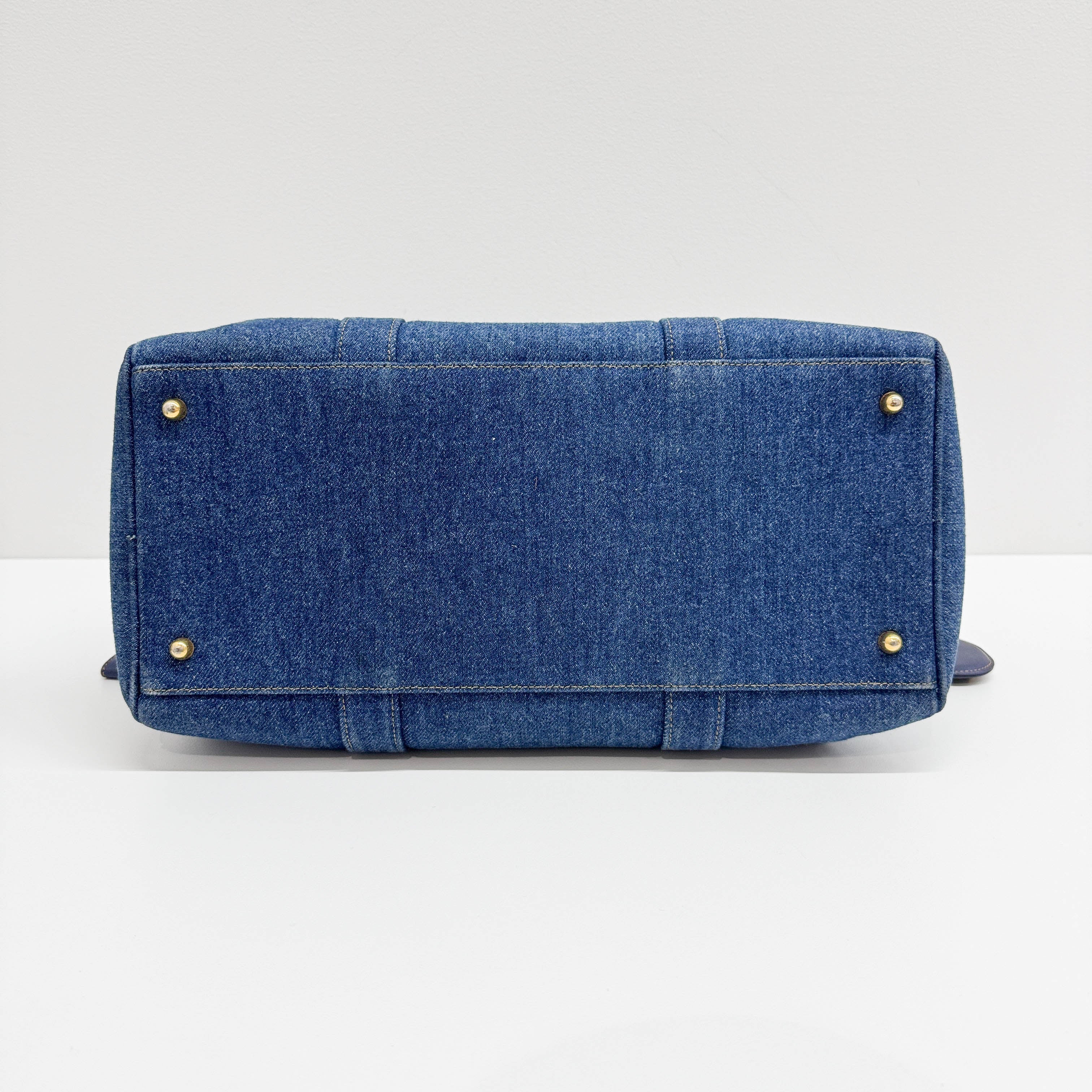 Boston/Bowling 1996-1997 Blue Denim Hand Bag - Image 6