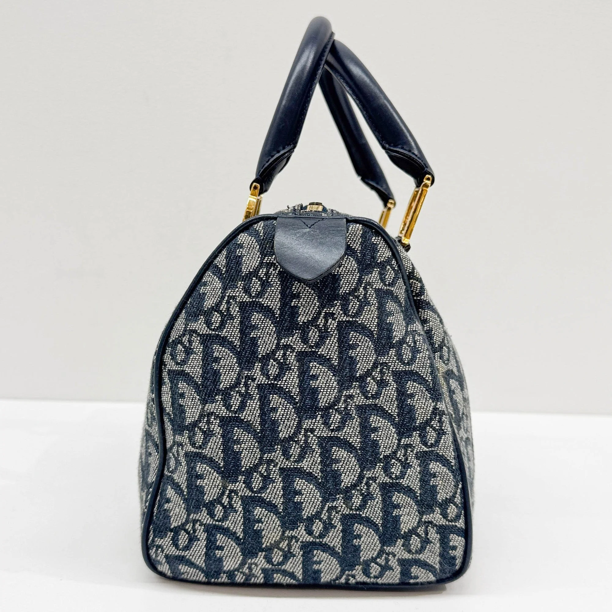 Boston/Bowling Blue Trotter Canvas Hand Bag - Image 6