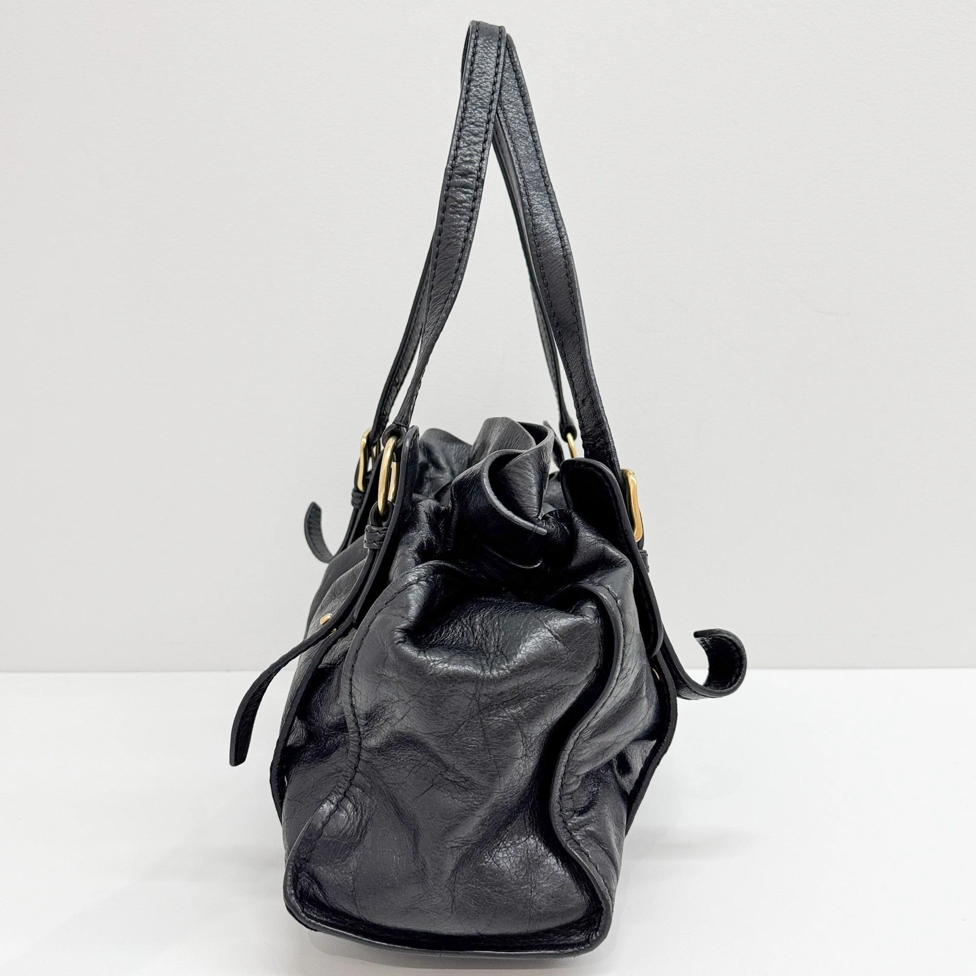 Bow Leather Shoulder Bag - Image 4