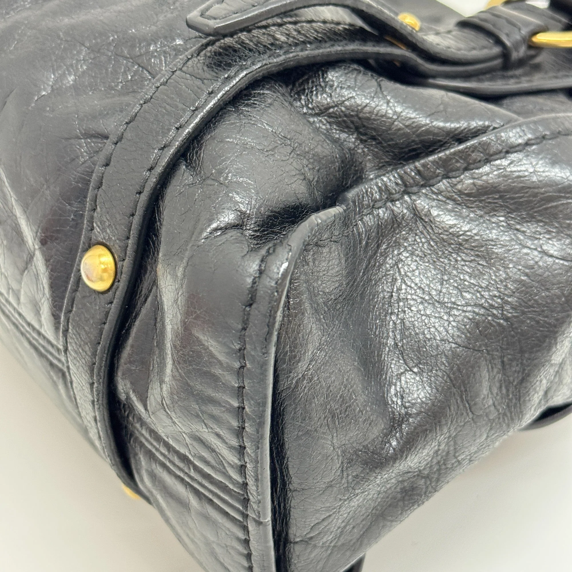 Bow Leather Shoulder Bag - Image 9