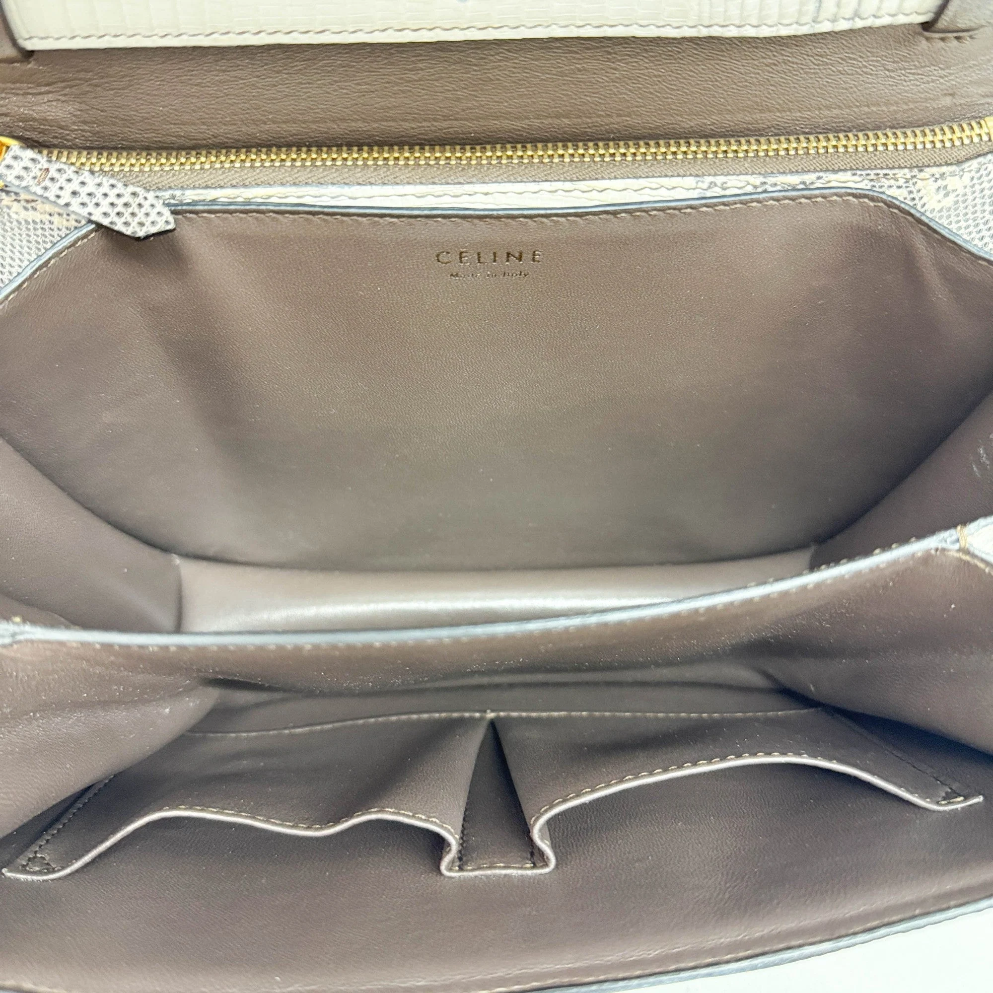Box Bag White Python Embossed Leather Crossbody Bag - Image 14