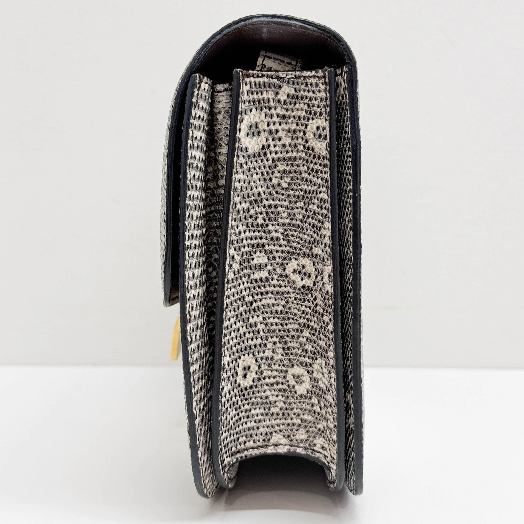 Box Bag White Python Embossed Leather Crossbody Bag - Image 5