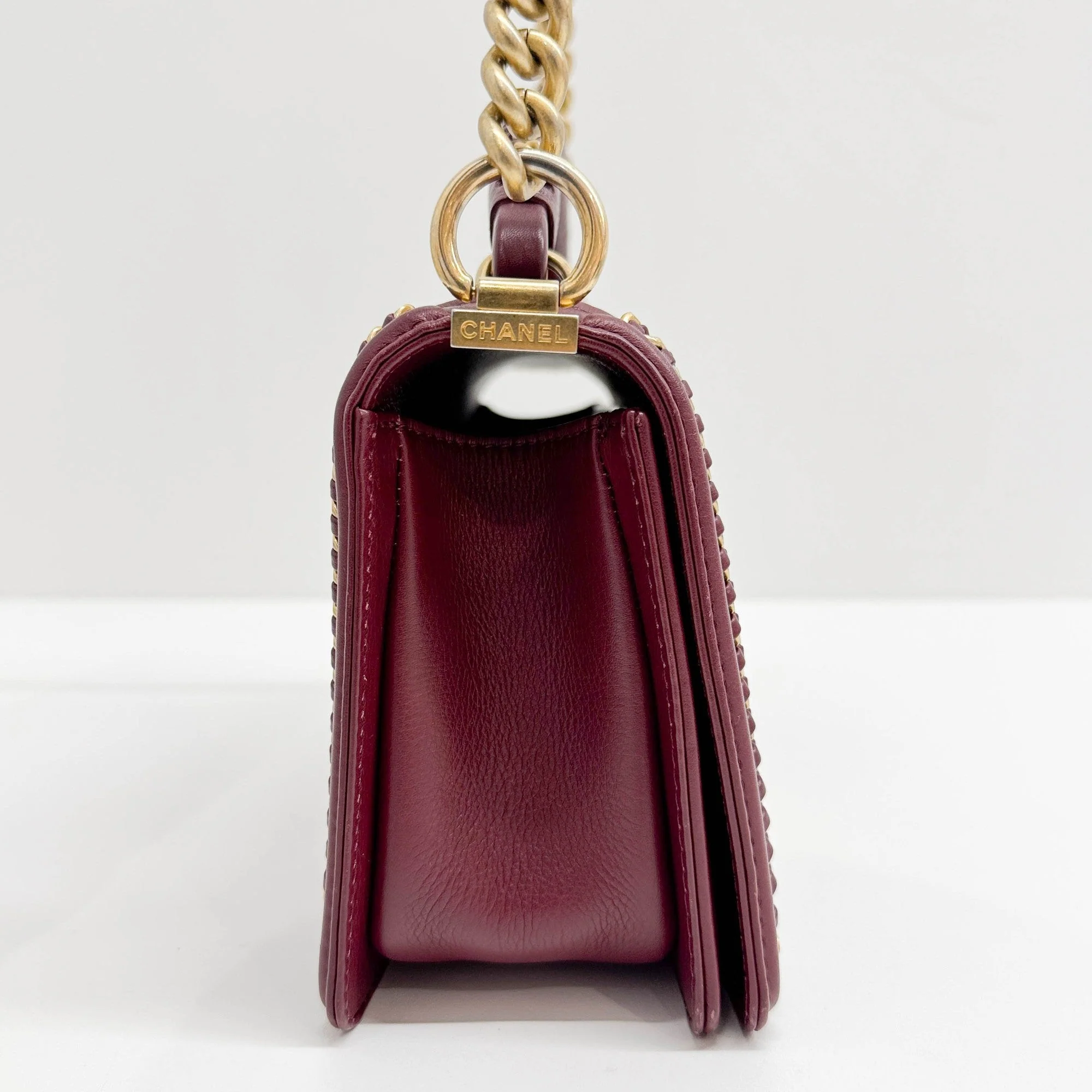 Boy 2018-2019 Maroon Lizard Shoulder/Handbag - Image 8