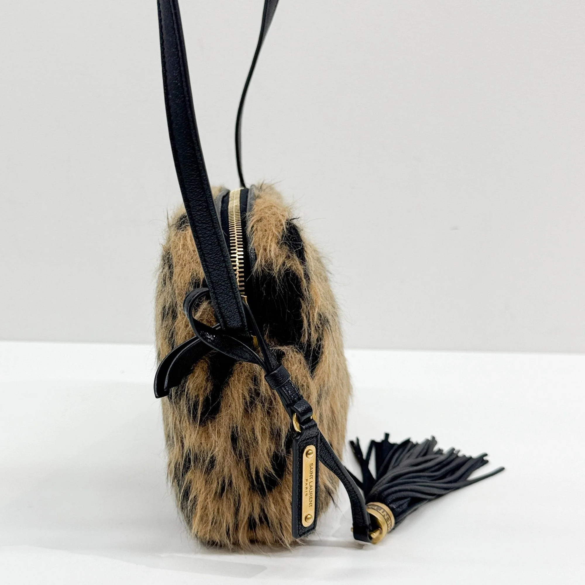 Brown Cheetah Fur Crossbody Bag - Image 5