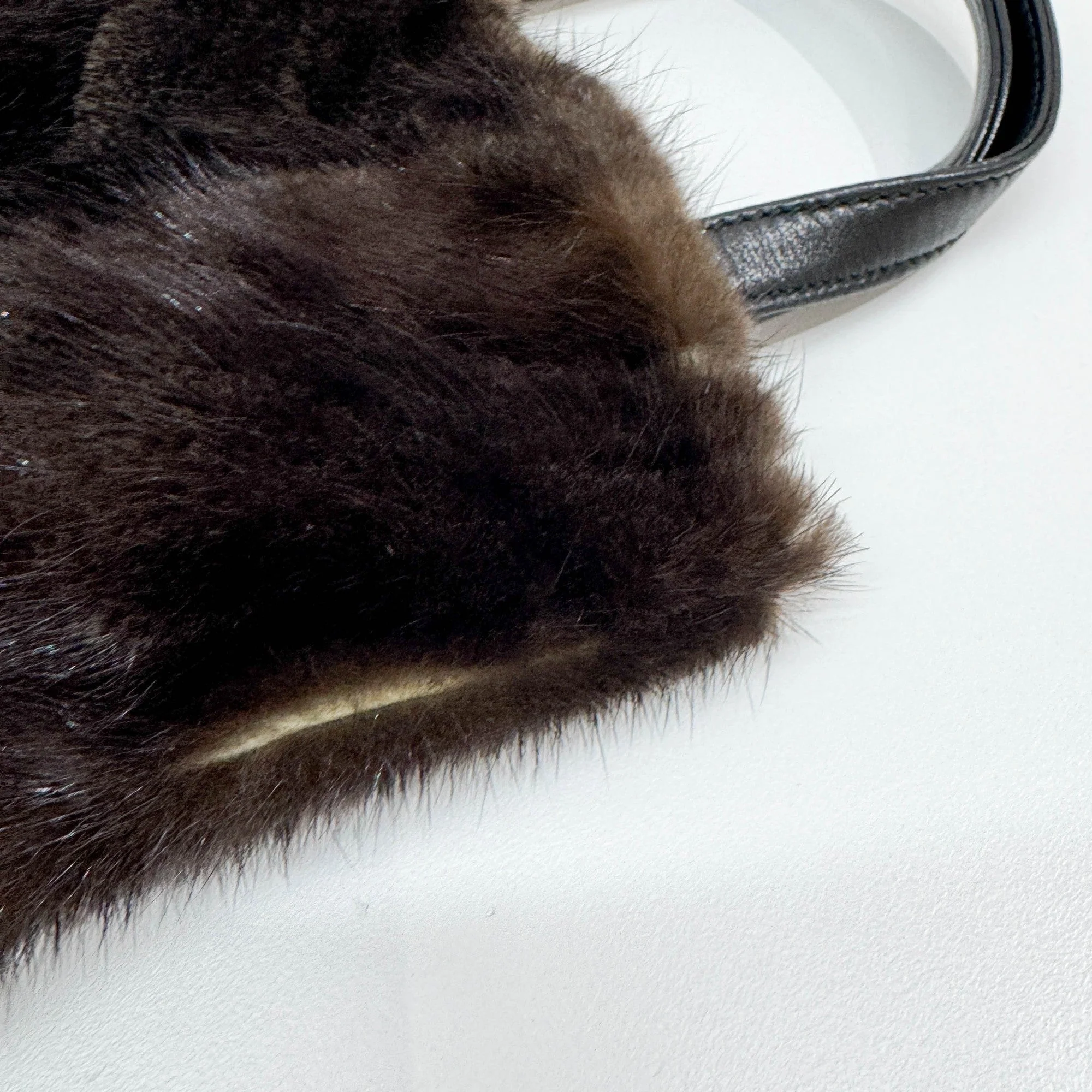 Brown Fur Hand Bag - Image 12