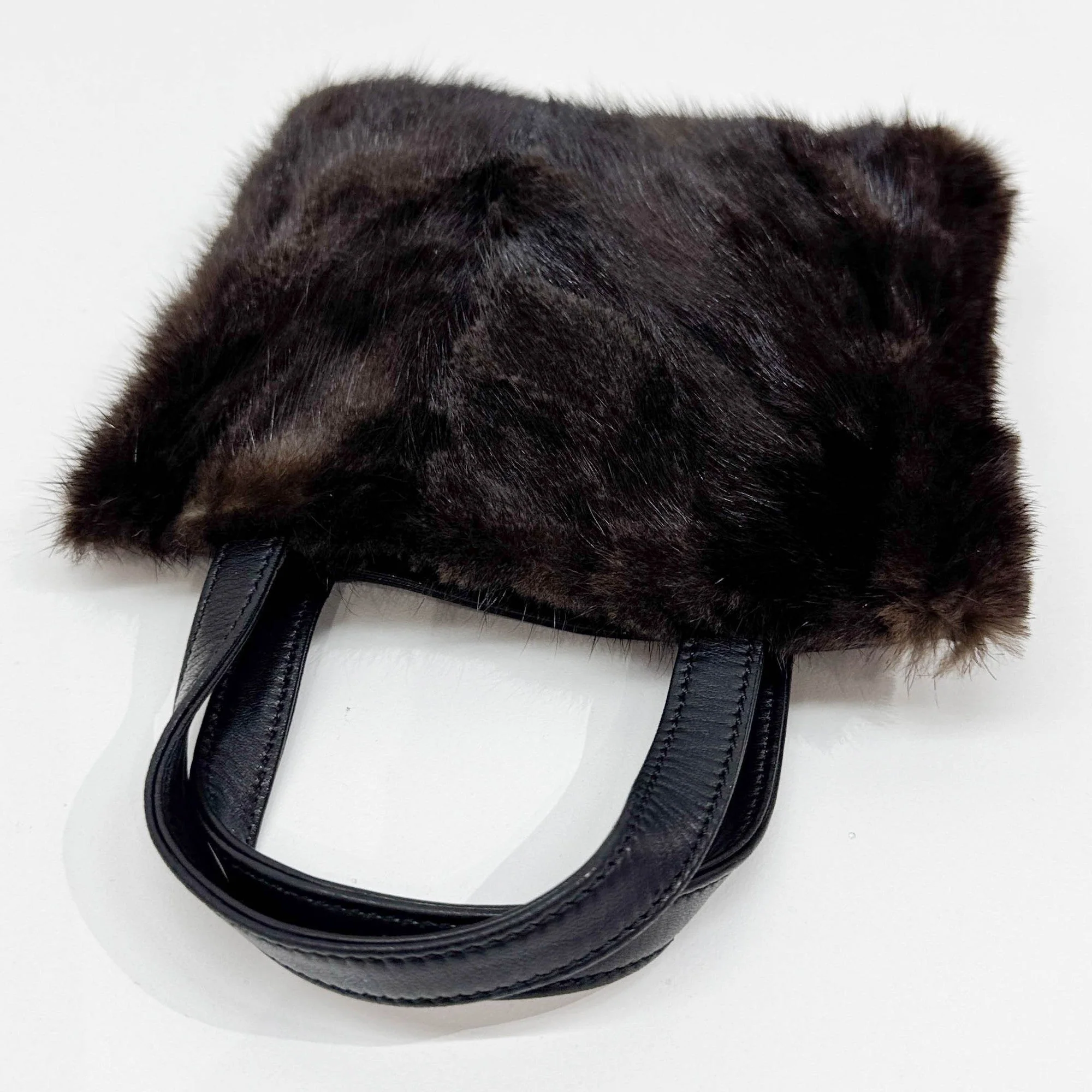 Brown Fur Hand Bag - Image 6