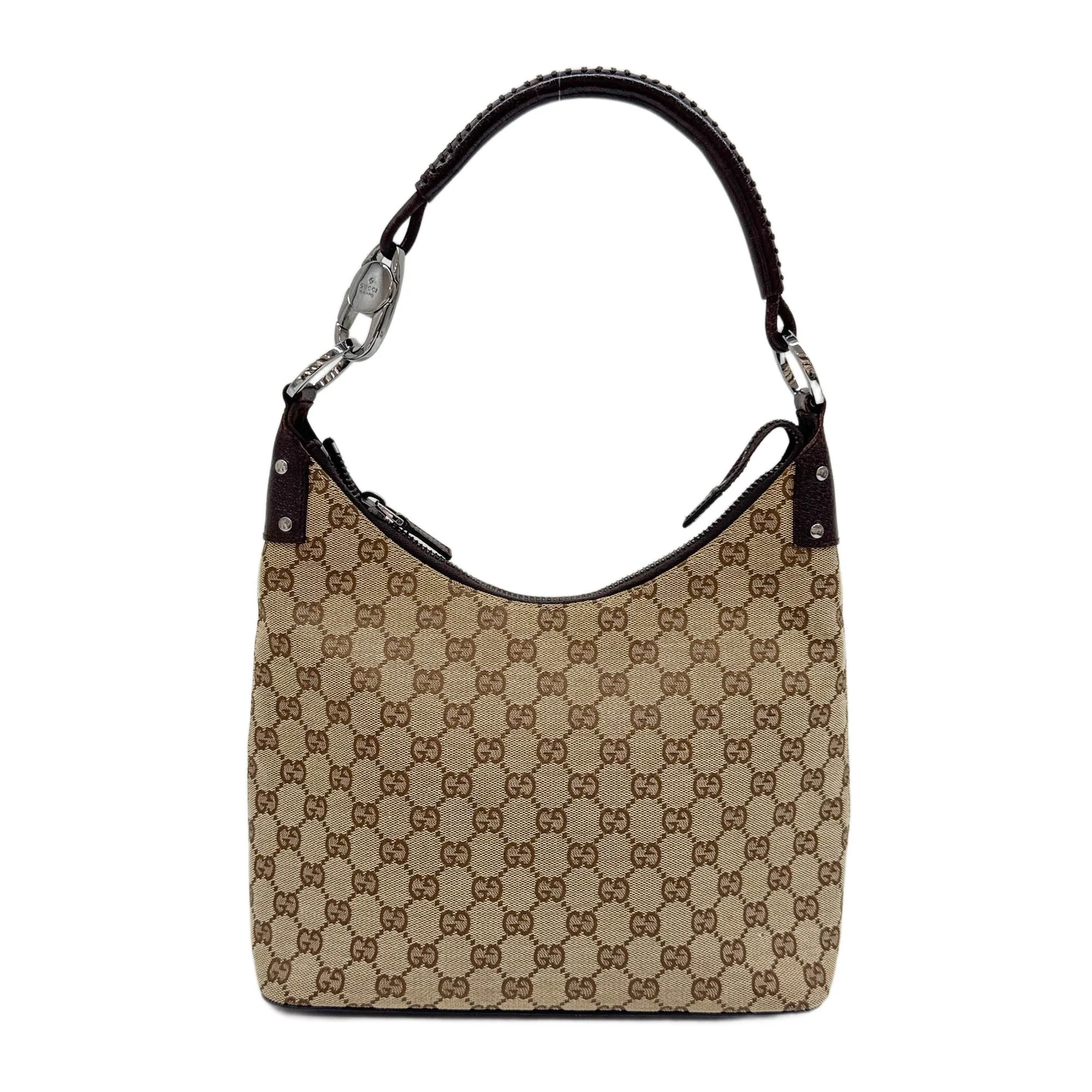 Brown GG Canvas Shoulder Bag - Image 2