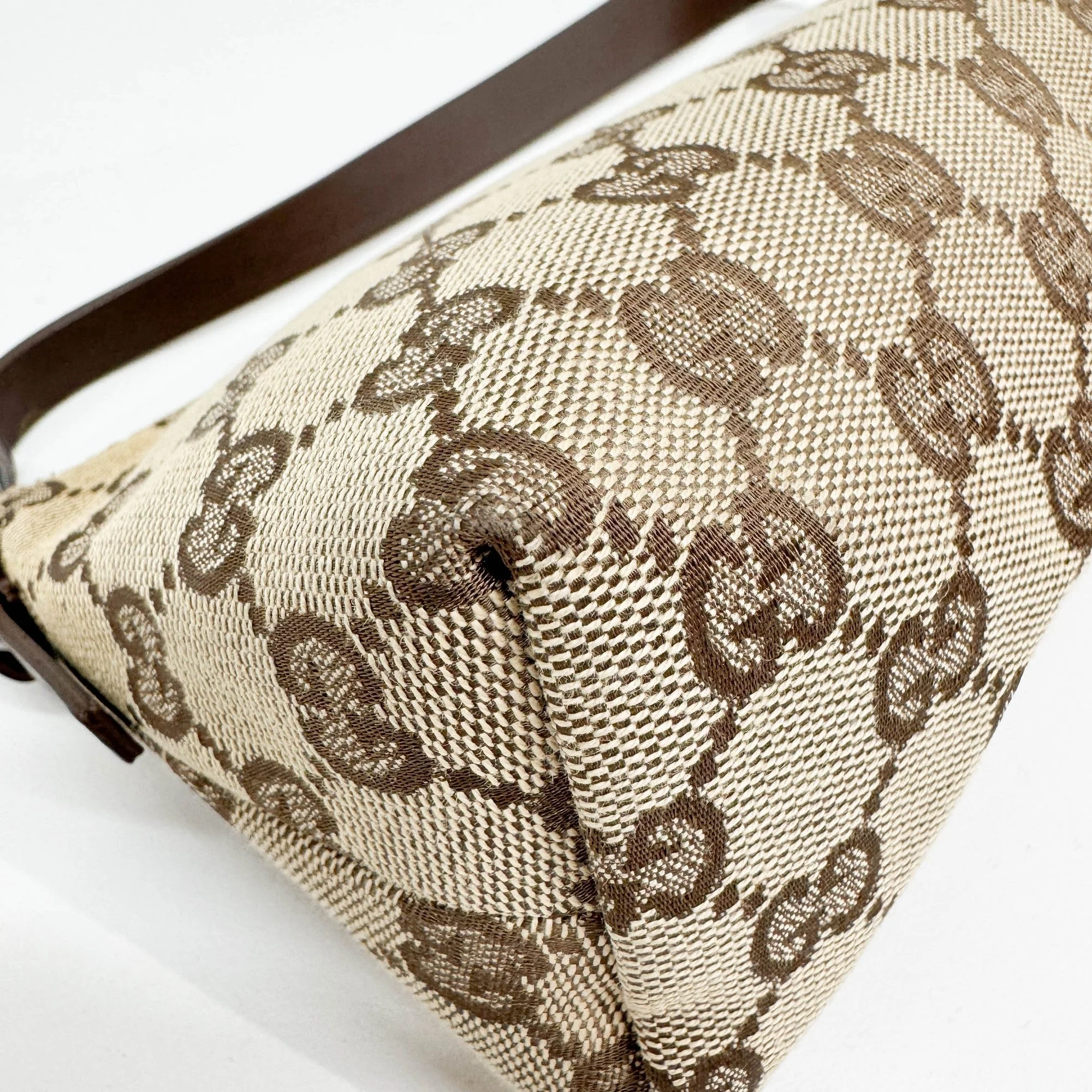 Brown GG Canvas Shoulder Pochette - Image 12