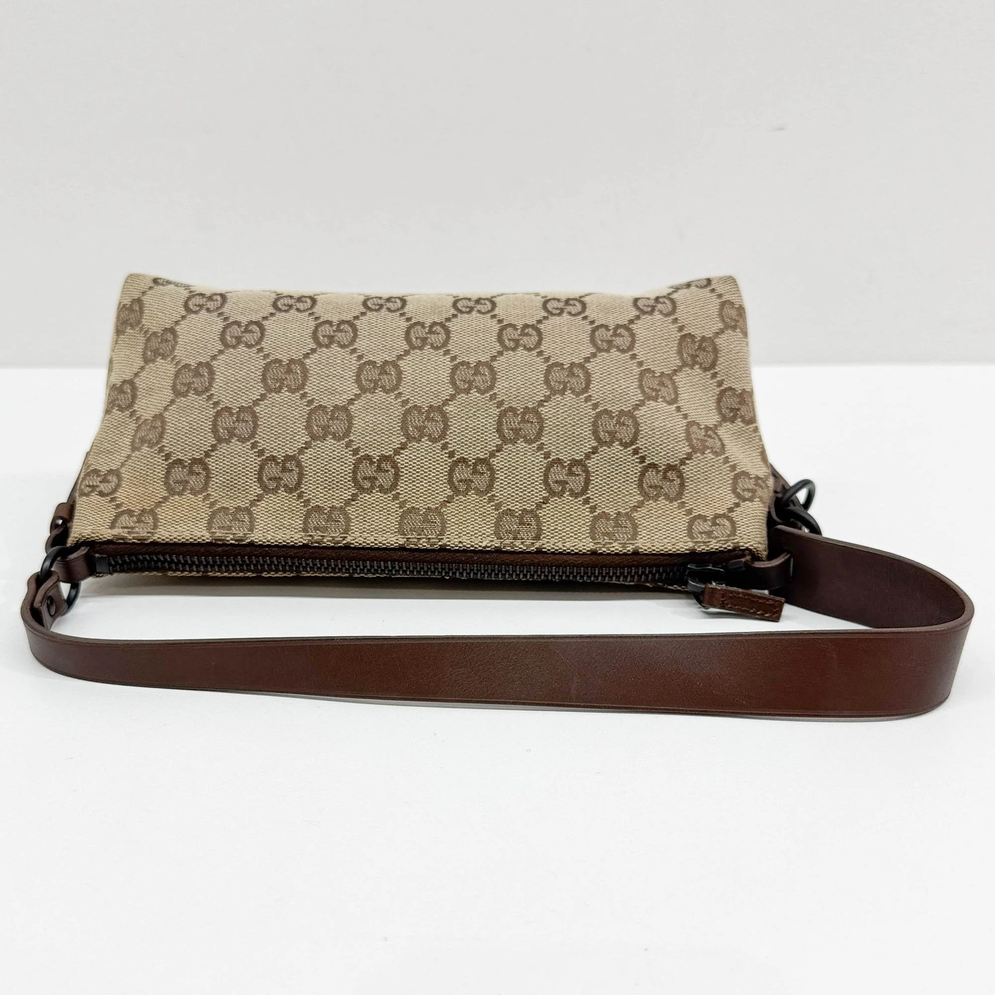 Brown GG Canvas Shoulder Pochette - Image 6