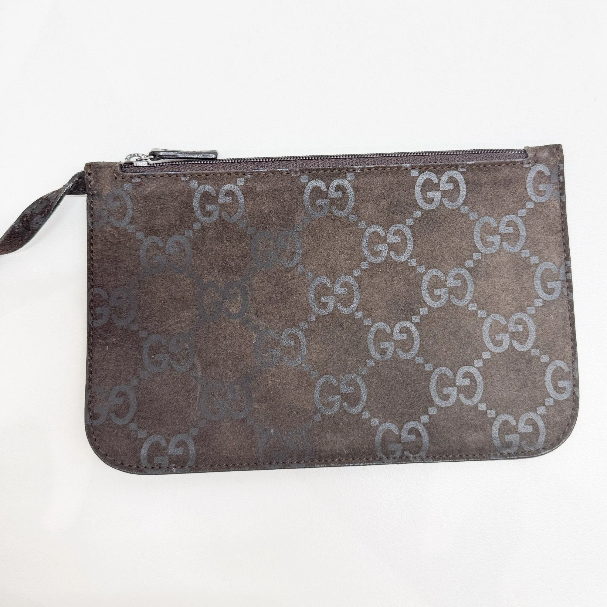 Brown GG Canvas Suede Hobo Bag - Image 15