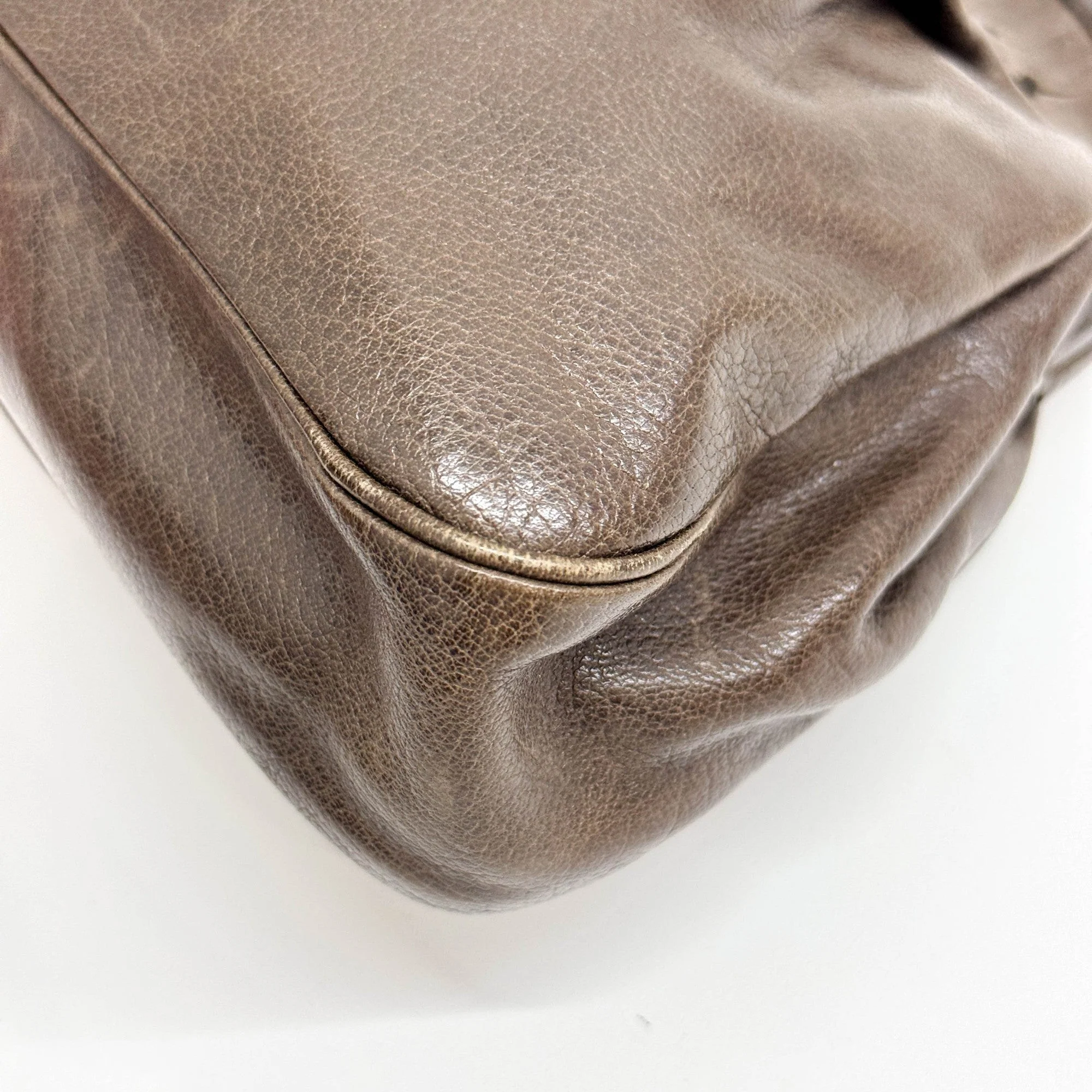 Brown Leather Hand Bag - Image 10