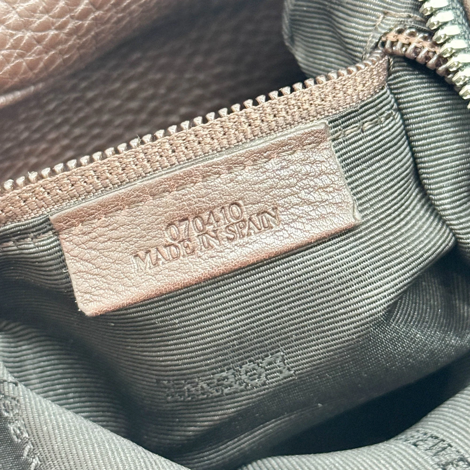 Brown Leather Hand Bag - Image 13