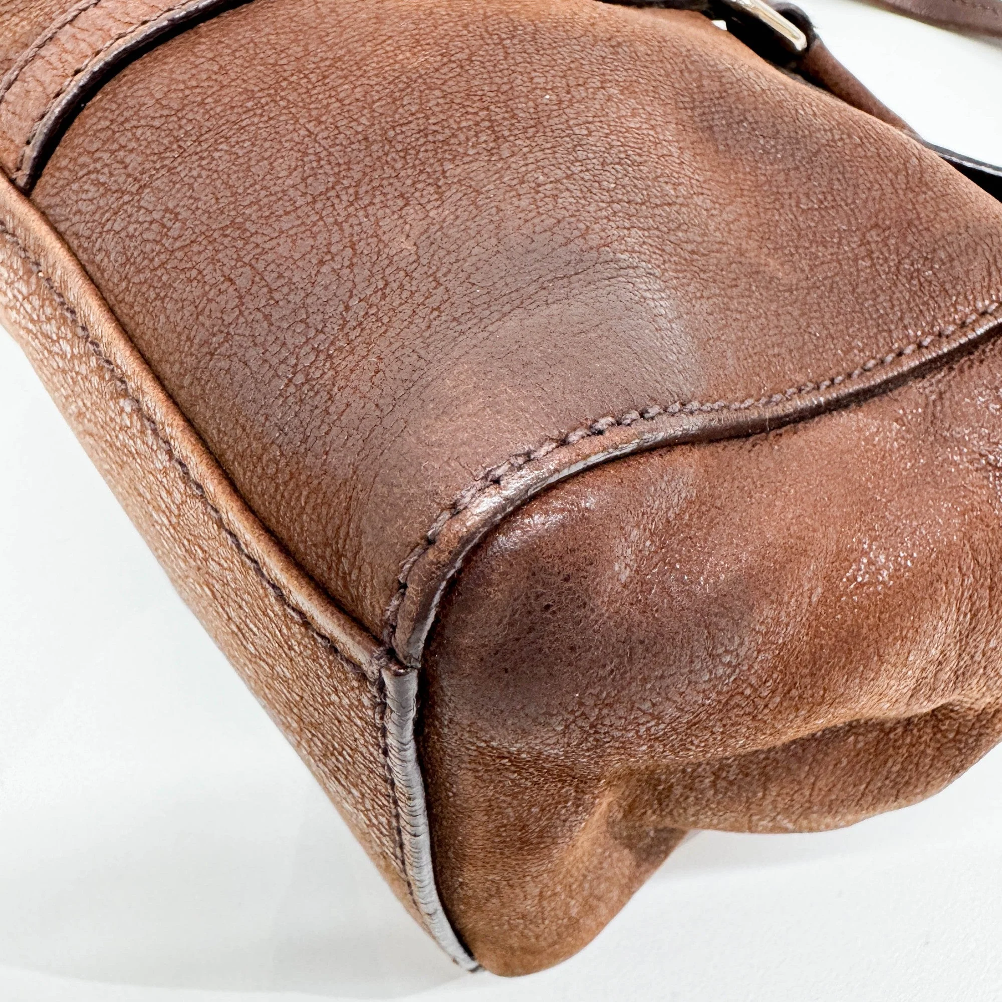 Brown Leather Shoulder Bag - Image 10