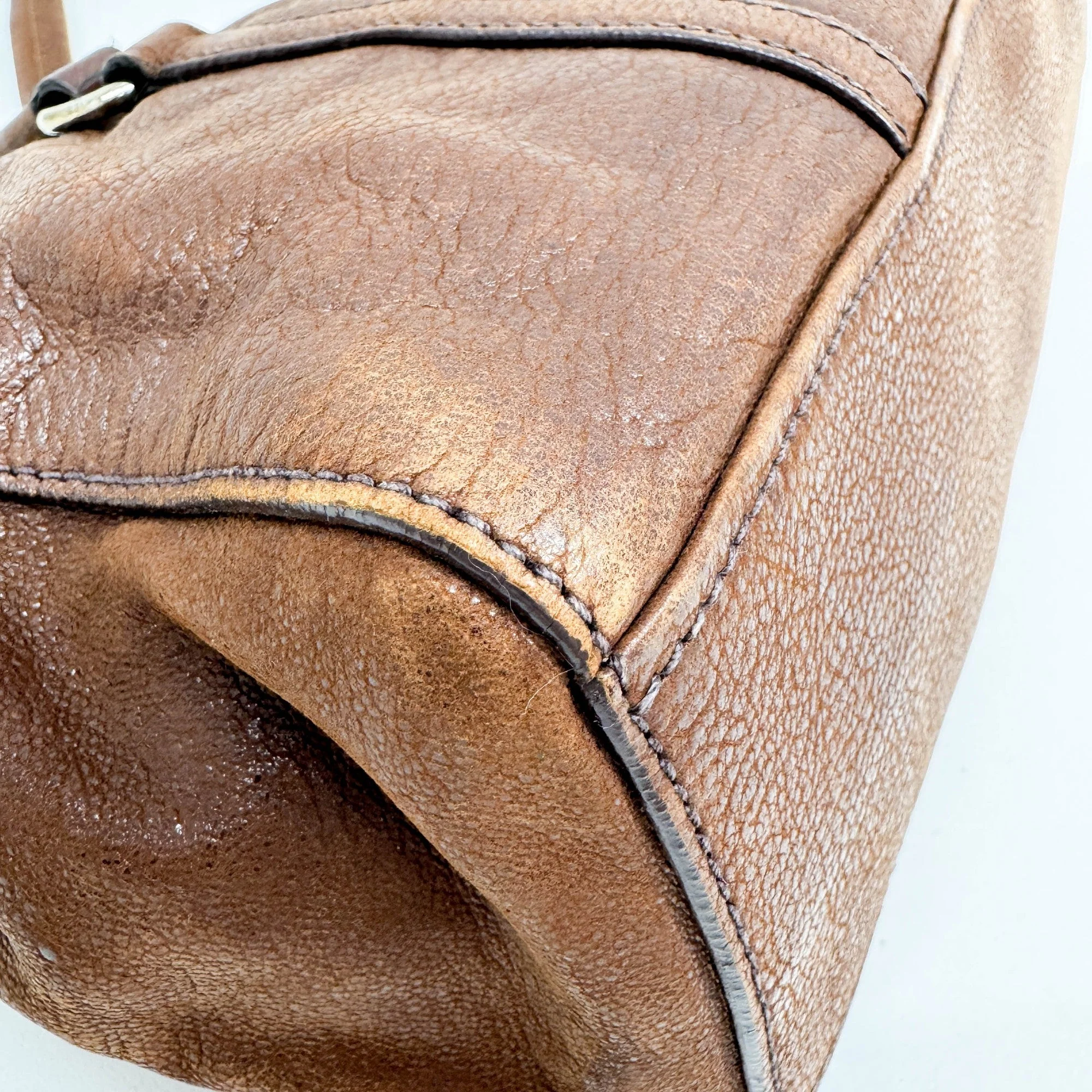 Brown Leather Shoulder Bag - Image 13