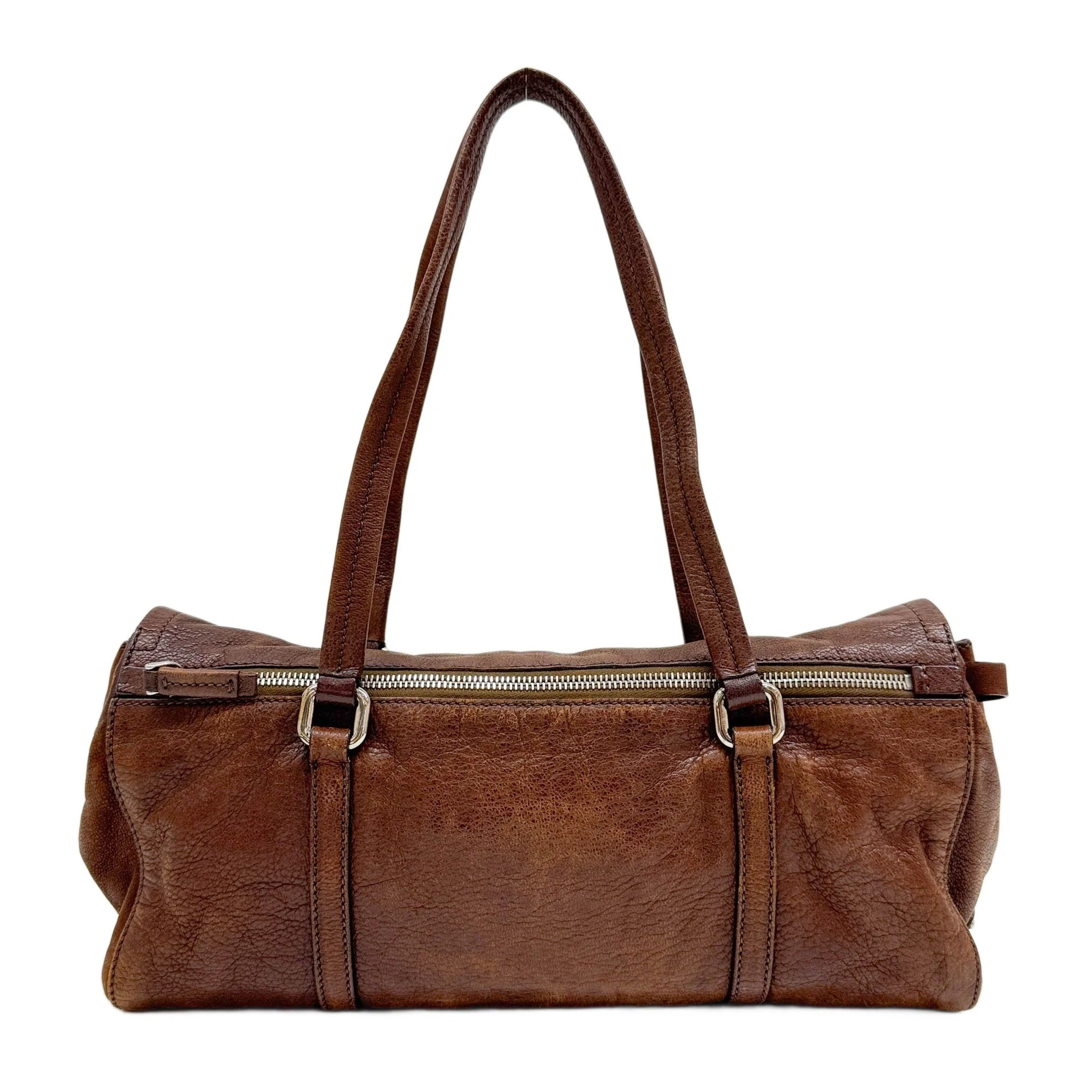 Brown Leather Shoulder Bag - Image 2