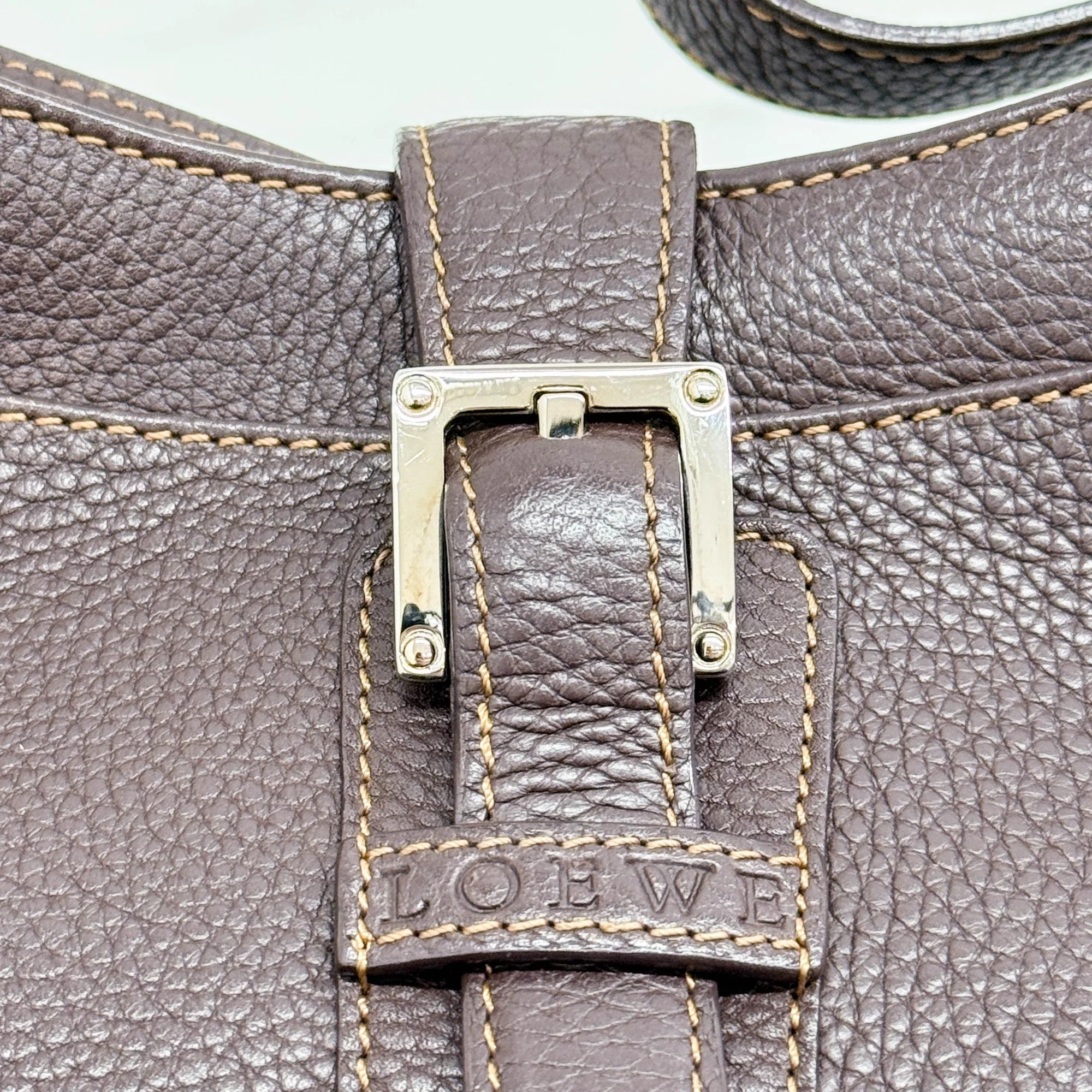 Brown Leather Shoulder Bag - Image 13