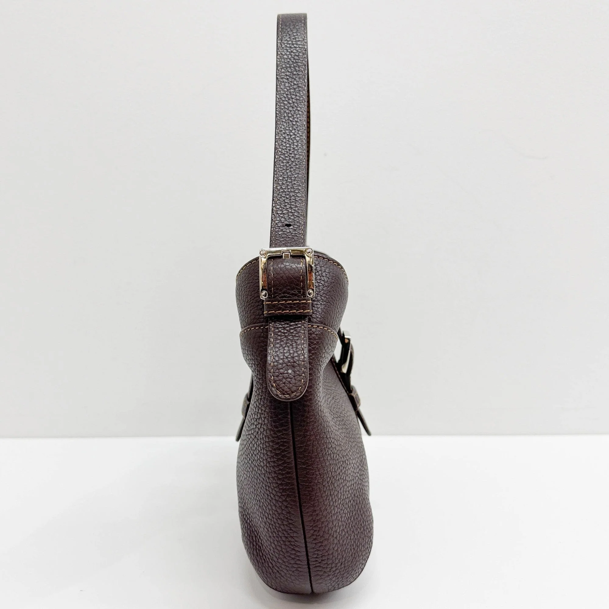 Brown Leather Shoulder Bag - Image 5