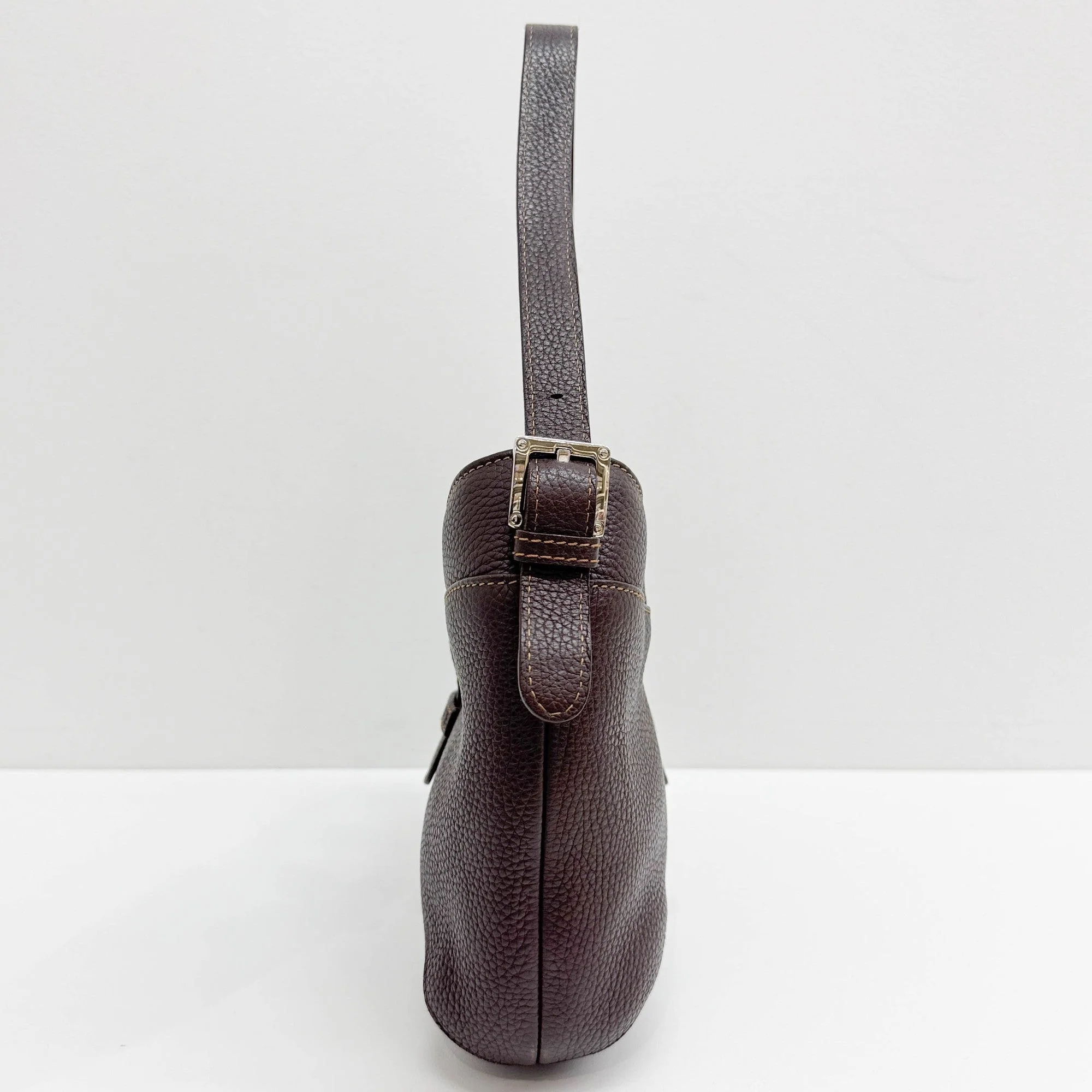 Brown Leather Shoulder Bag - Image 6