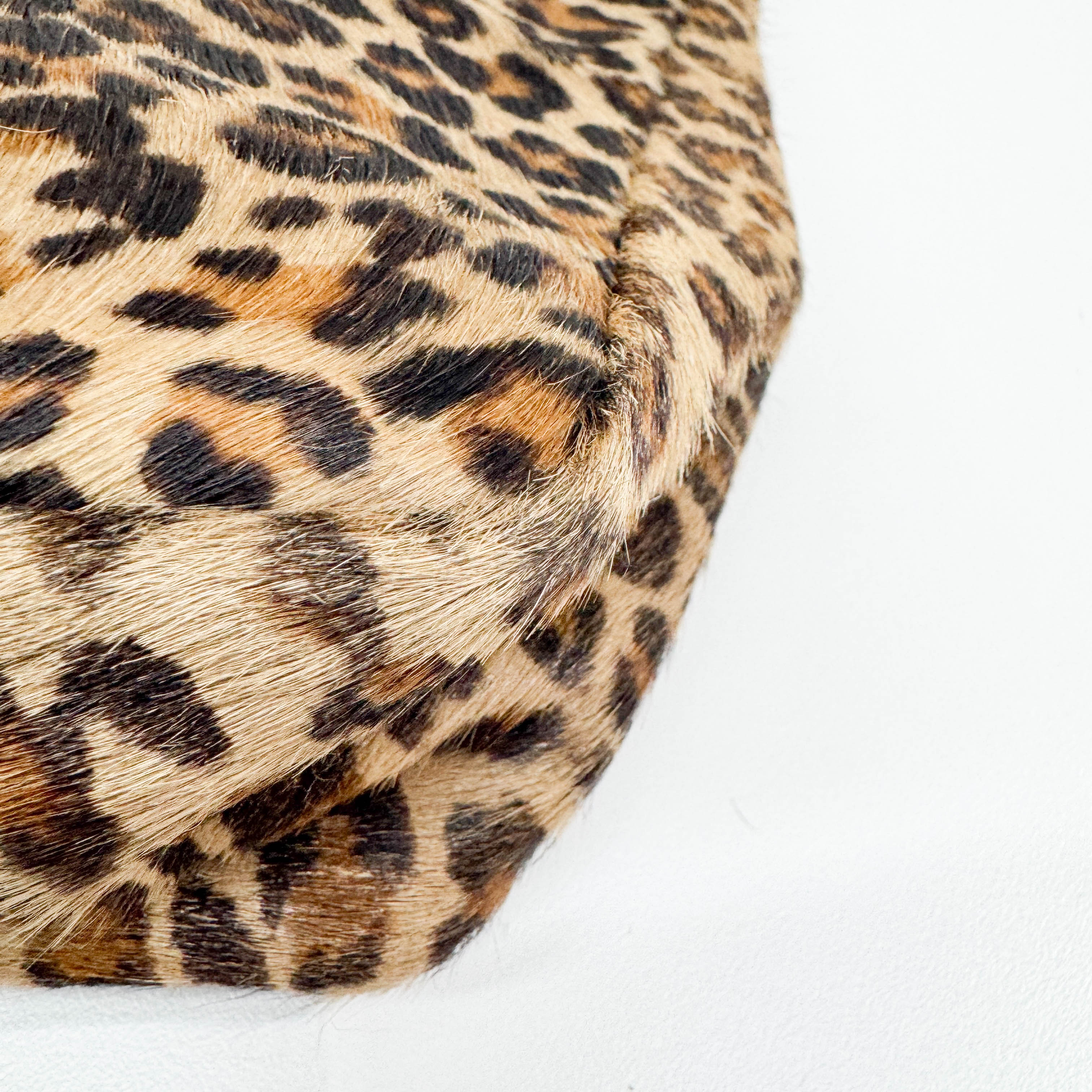 Brown Leopard Print Pony Hair Shoulder Bag - Image 13