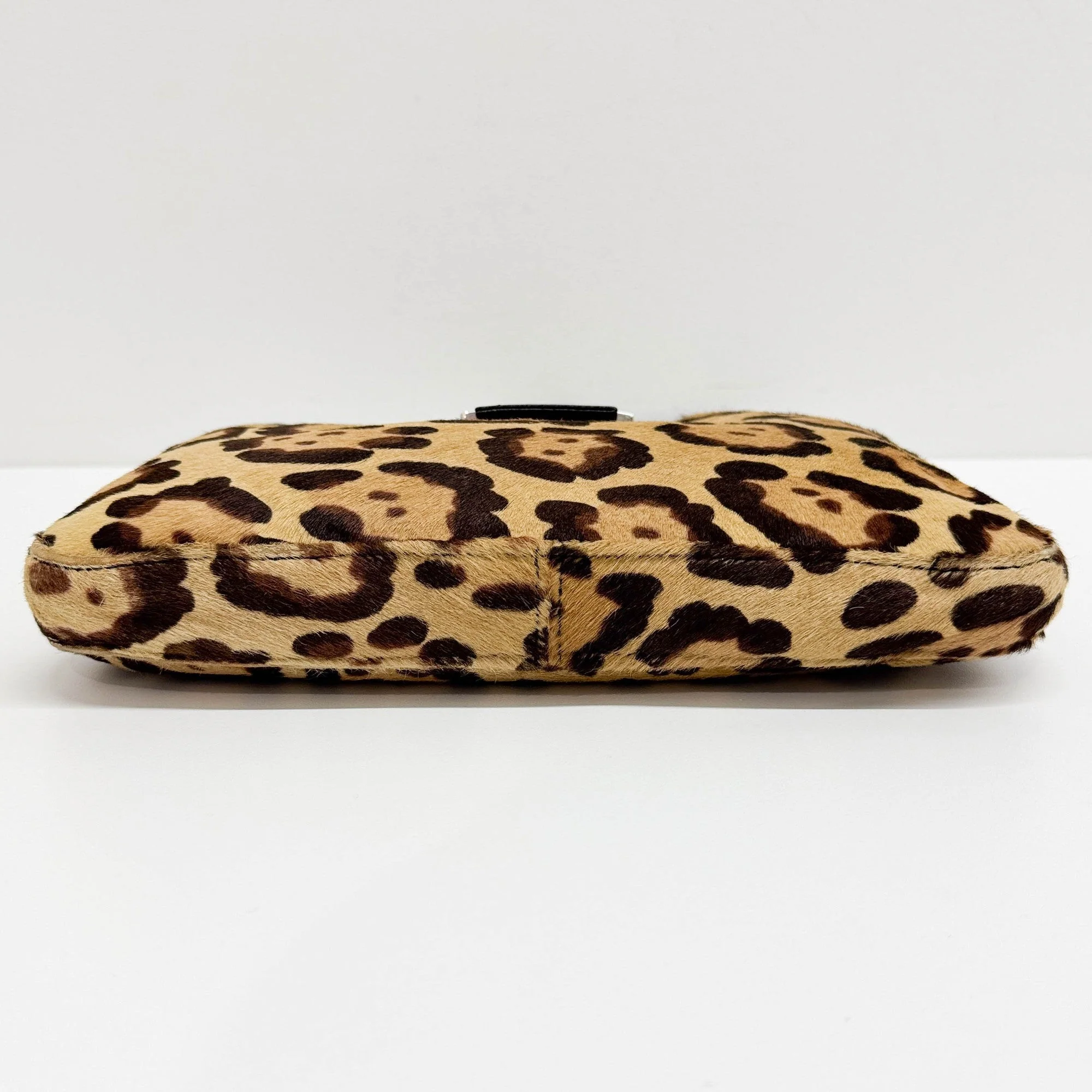 Brown Leopard Print Pony Hair Shoulder Bag - Image 8