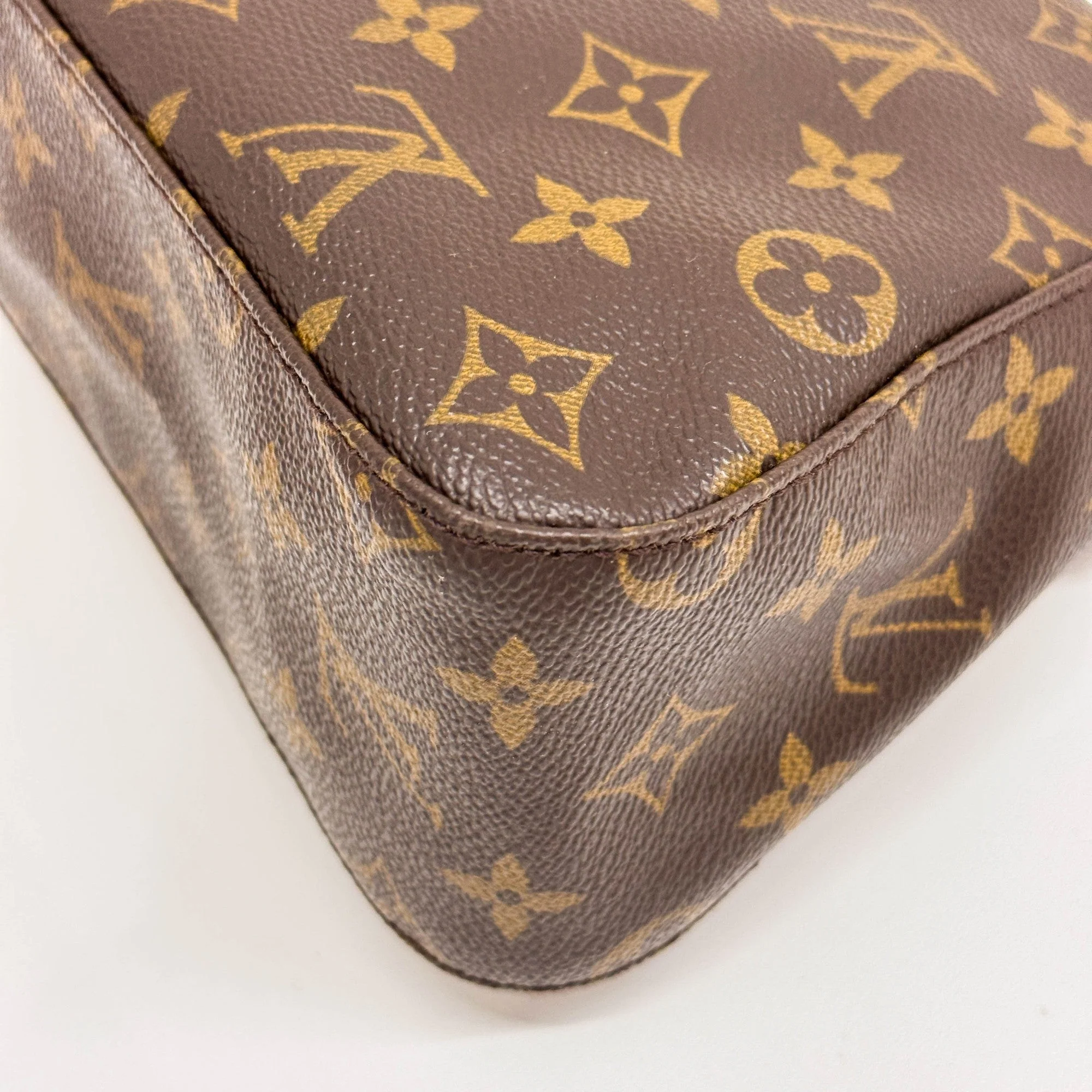 Brown Monogram Canvas Shoulder Bag - Image 11