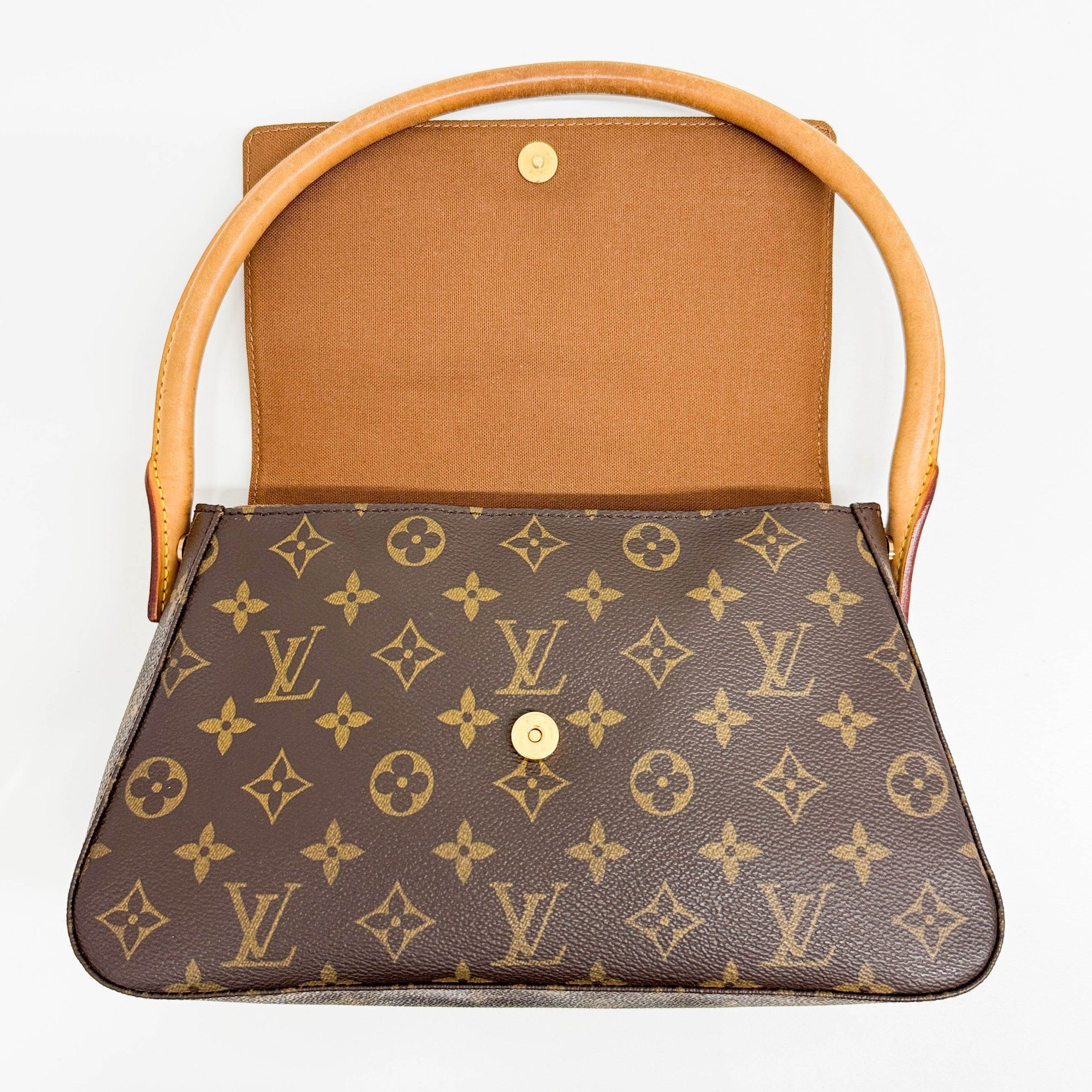 Brown Monogram Canvas Shoulder Bag - Image 12