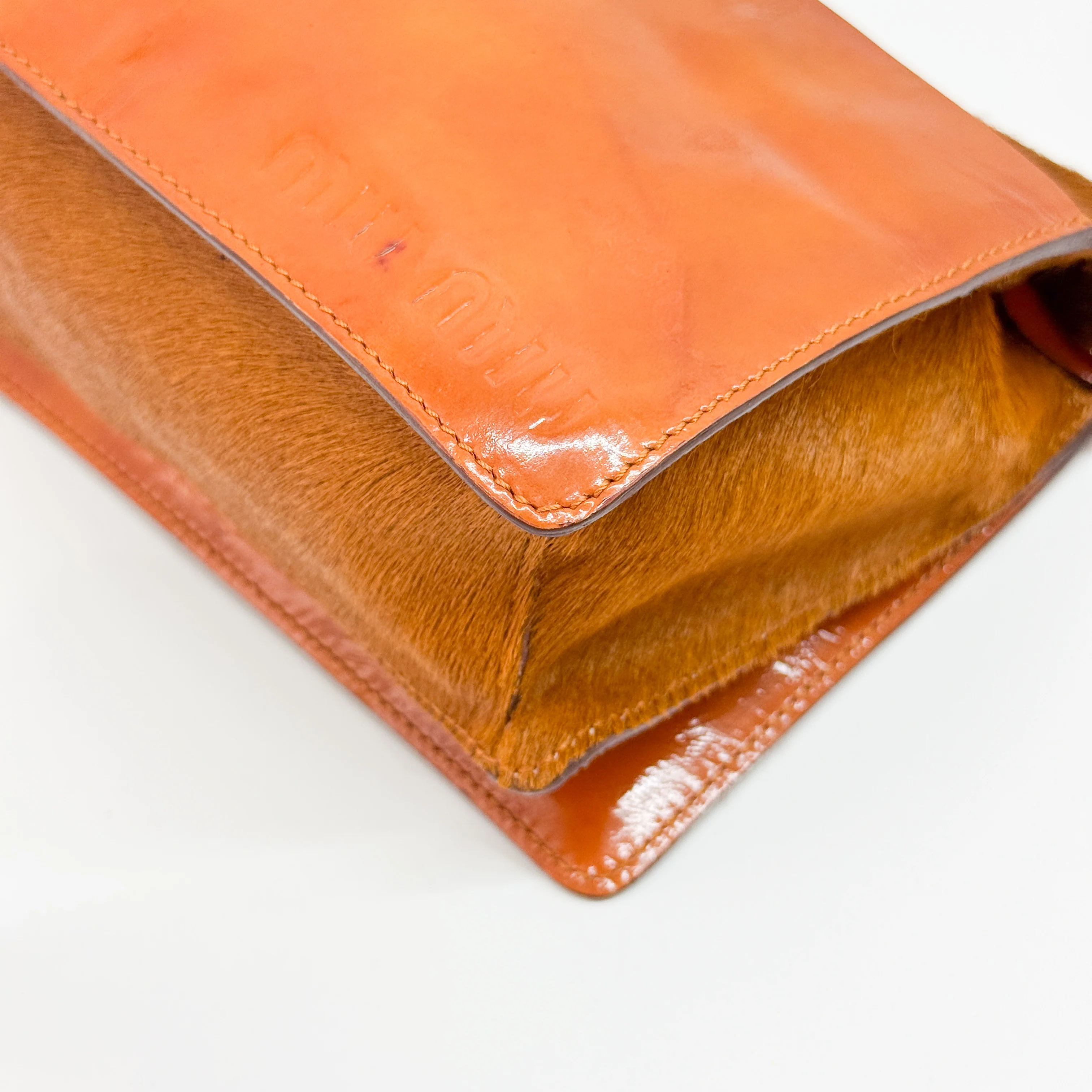 Brown Pony Hair Crossbody Bag - Image 12