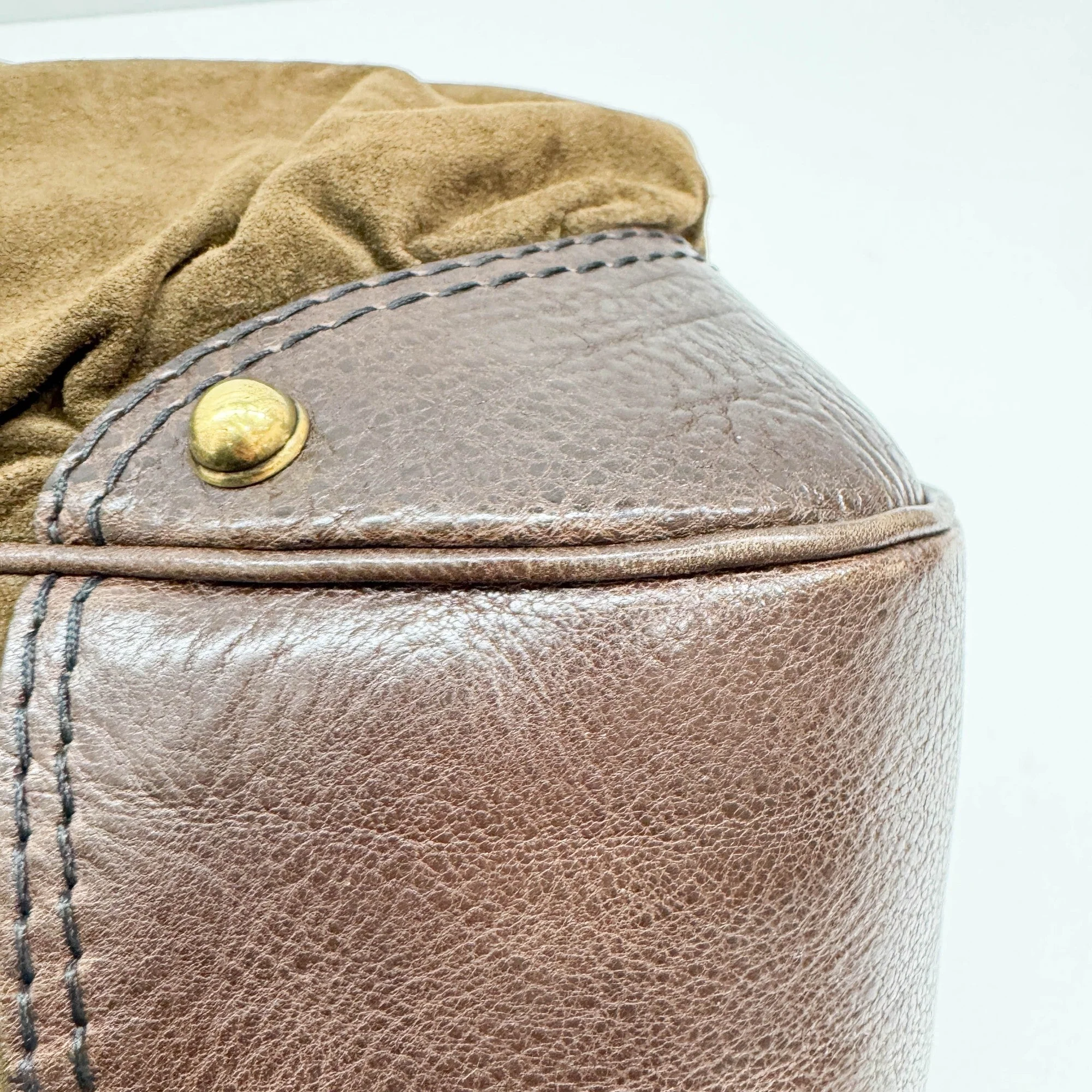 Brown Suede Hobo Bag - Image 14