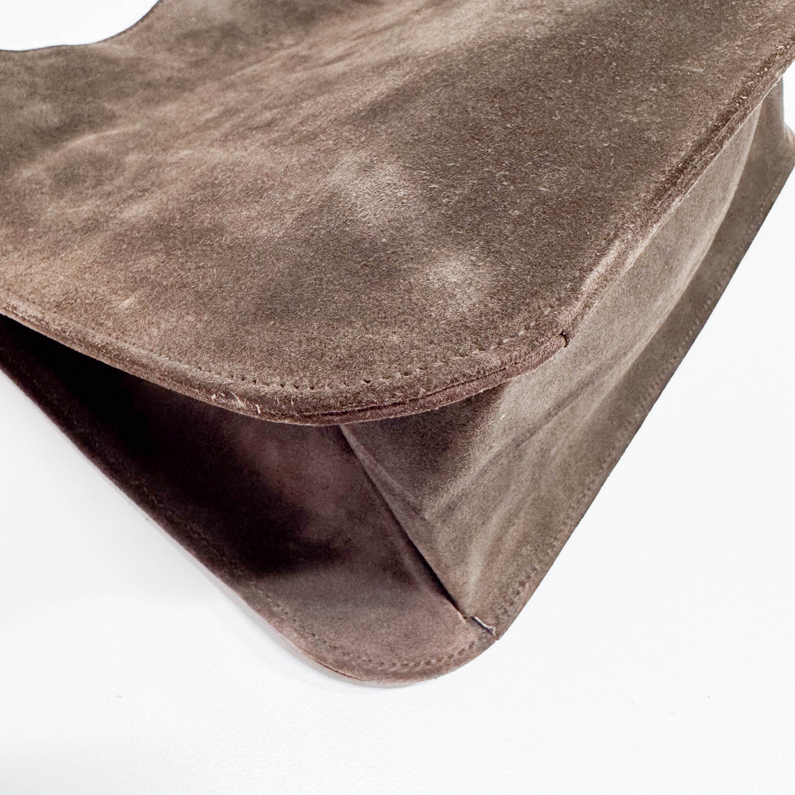 Brown Suede Shoulder Bag - Image 10