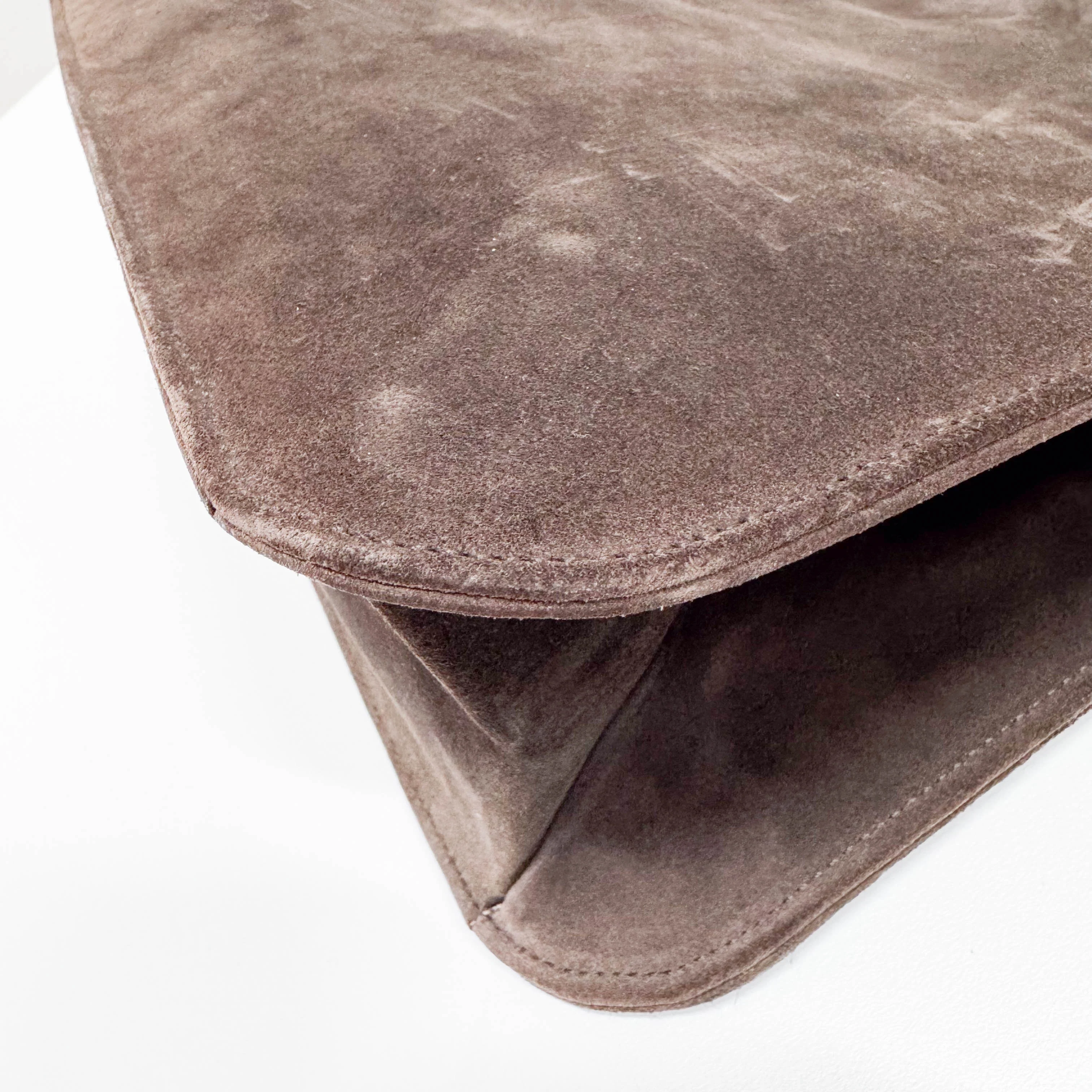 Brown Suede Shoulder Bag - Image 11