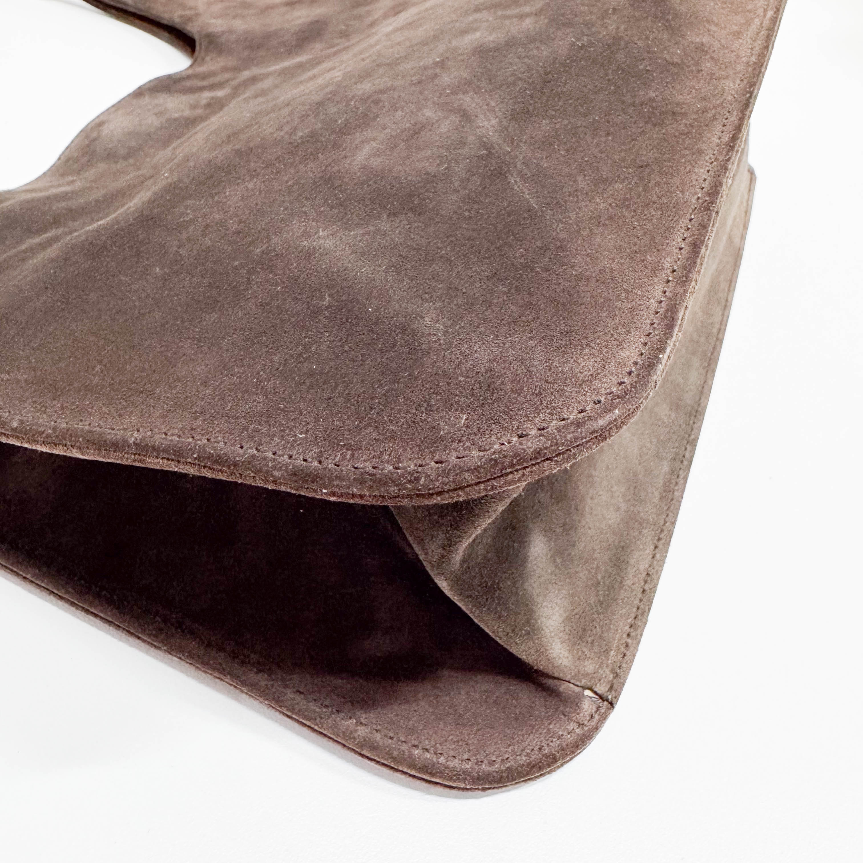 Brown Suede Shoulder Bag - Image 12