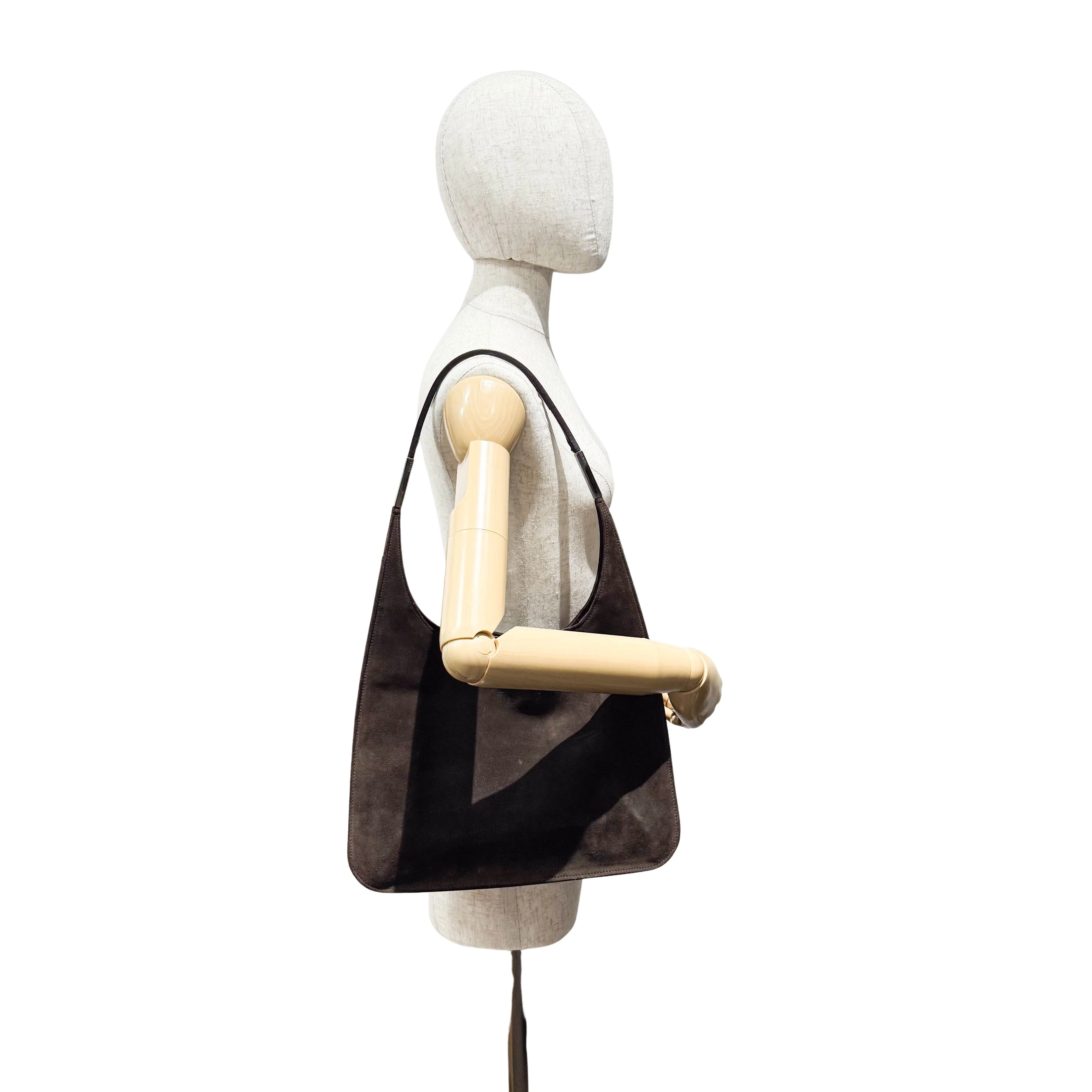 Brown Suede Shoulder Bag - Image 3
