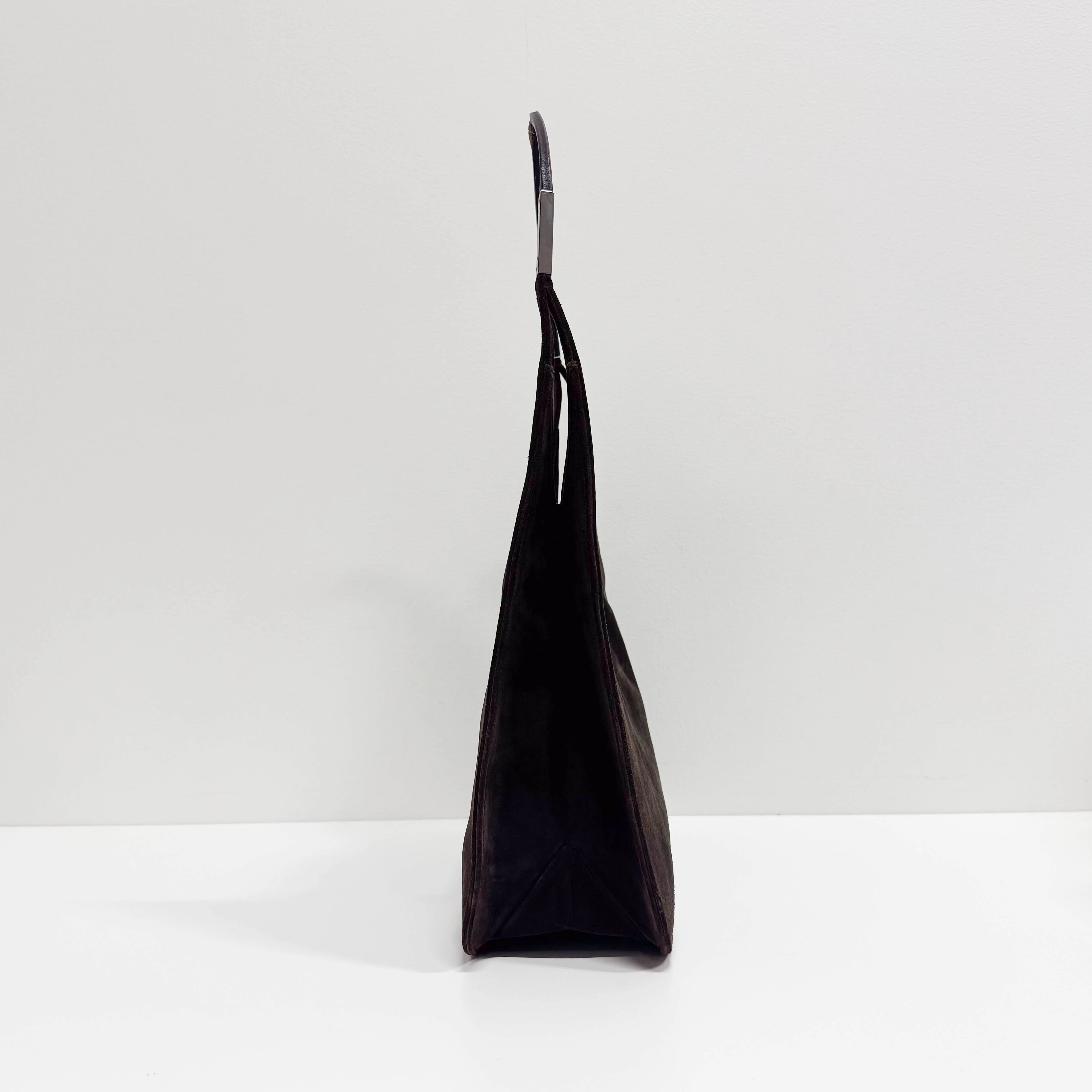 Brown Suede Shoulder Bag - Image 4