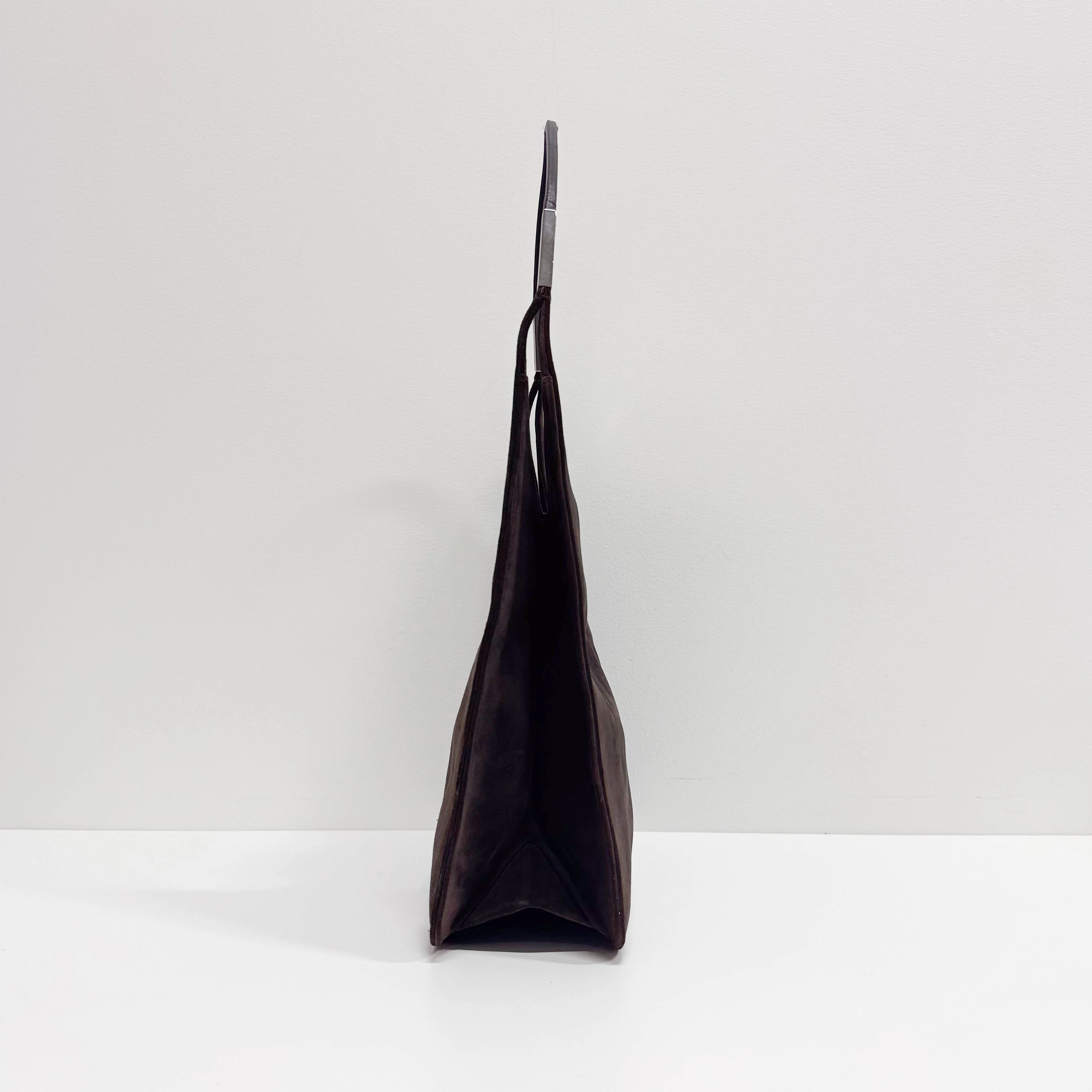 Brown Suede Shoulder Bag - Image 5