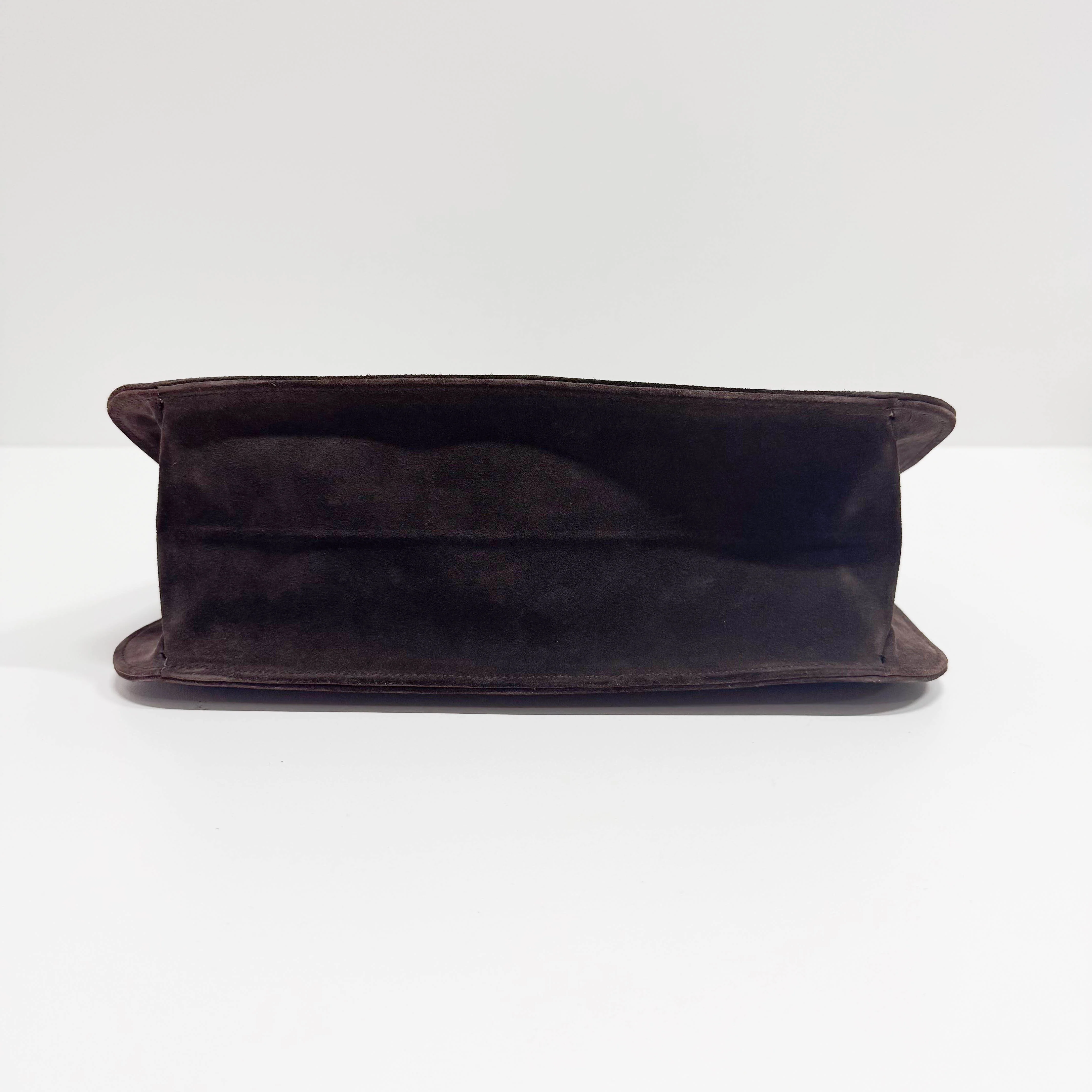 Brown Suede Shoulder Bag - Image 7