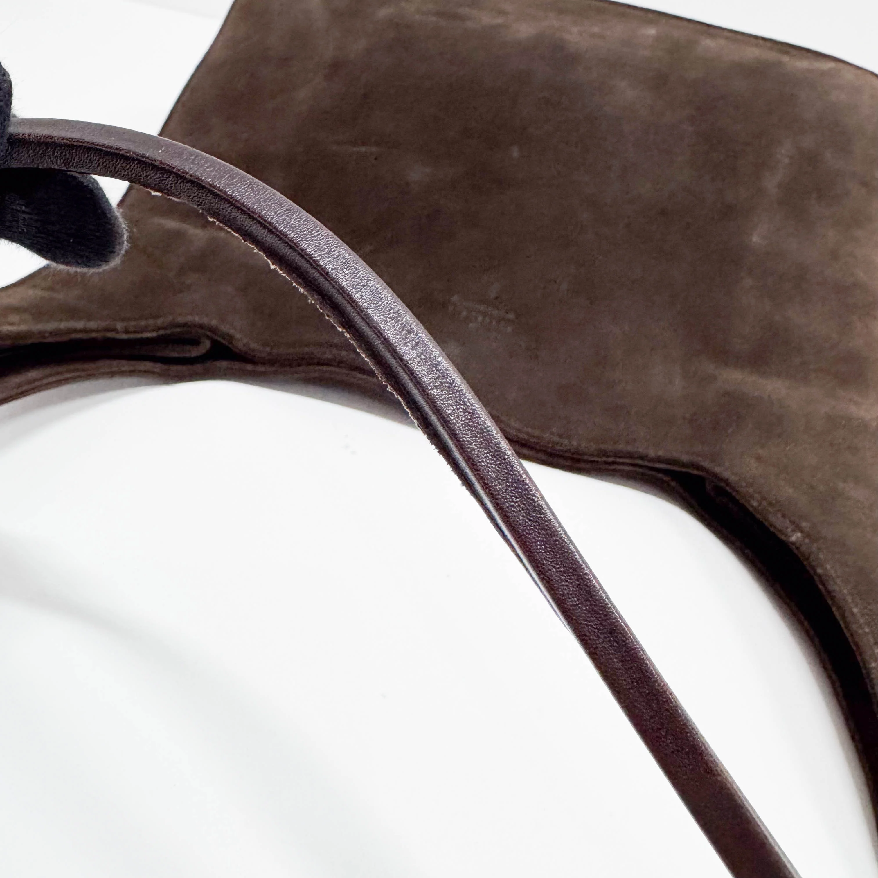 Brown Suede Shoulder Bag - Image 8