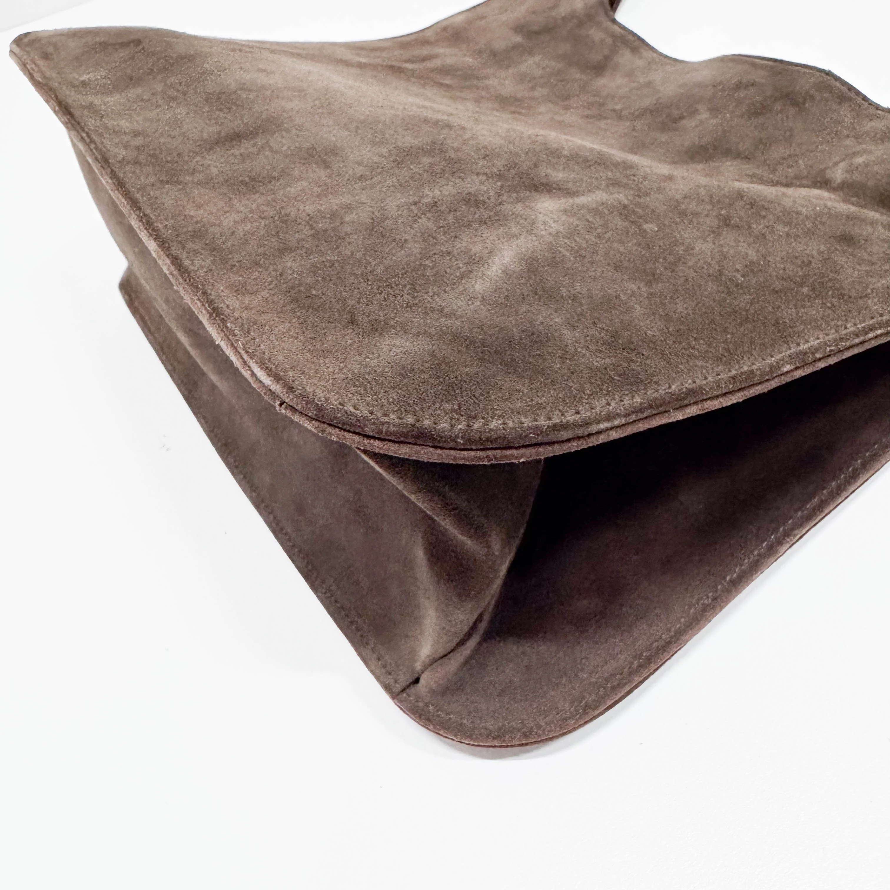 Brown Suede Shoulder Bag - Image 9