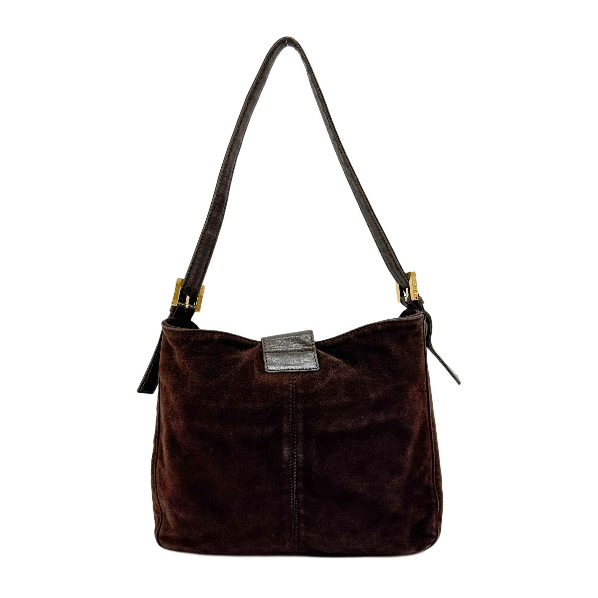 Brown Suede Shoulder Bag - Image 2