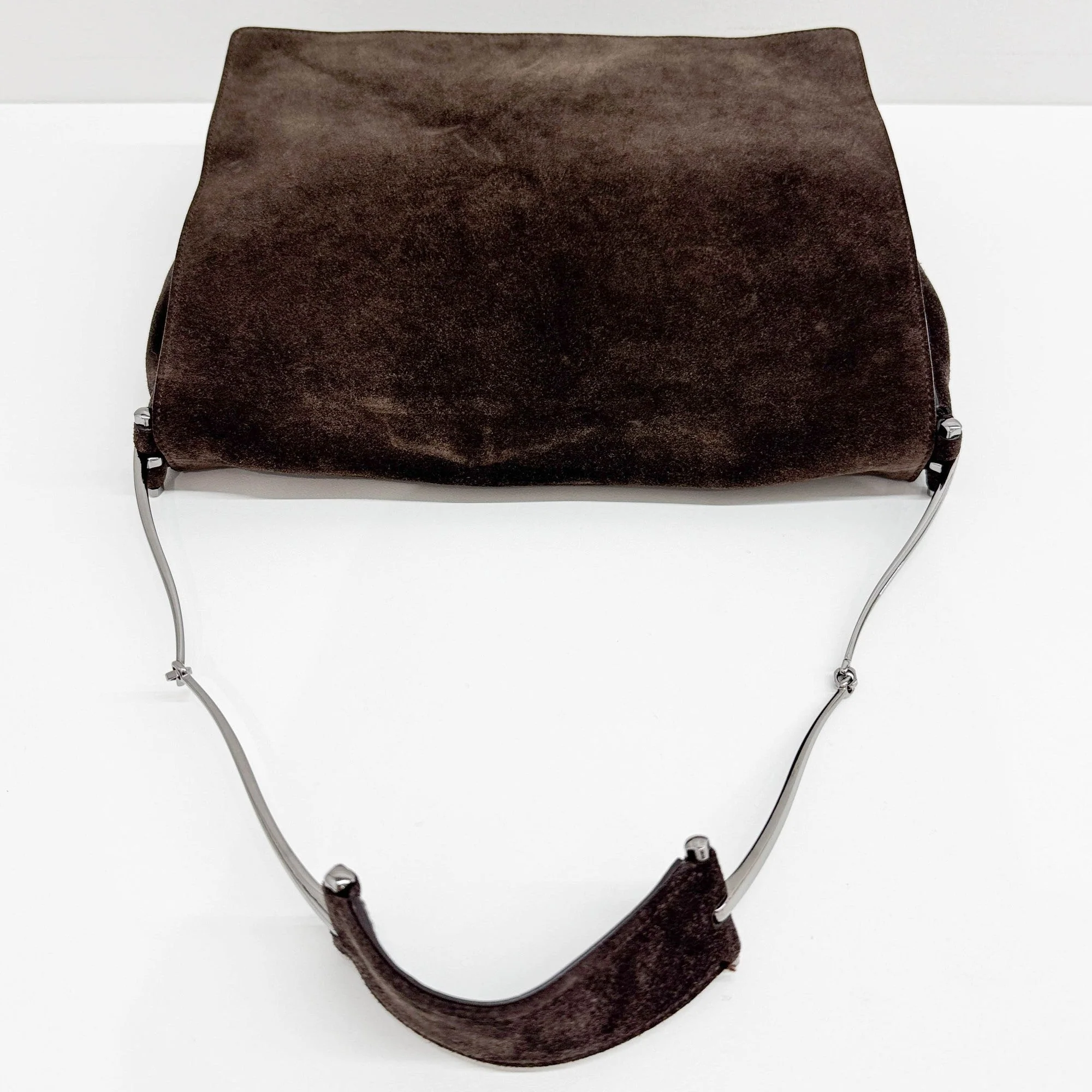 Brown Suede Shoulder Bag - Image 7