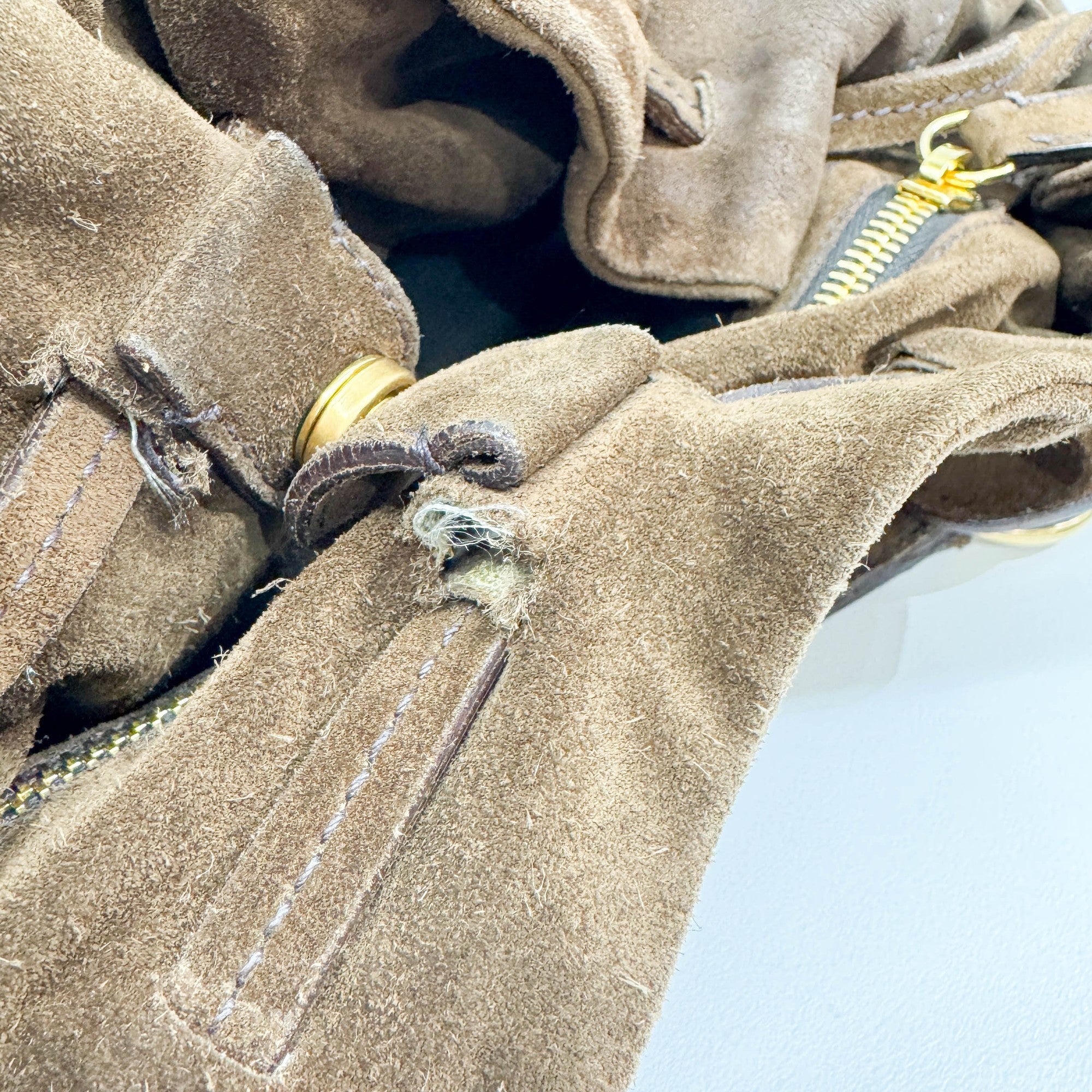 Brown Suede Shoulder Bag - Image 19