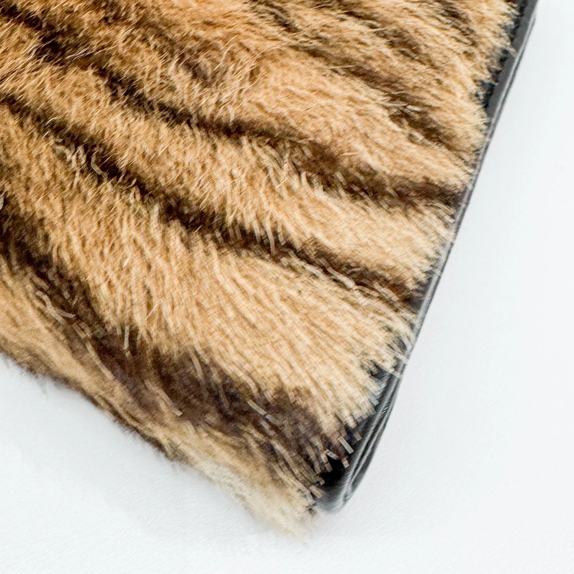 Brown Tiger Print Fur Hand Bag - Image 11