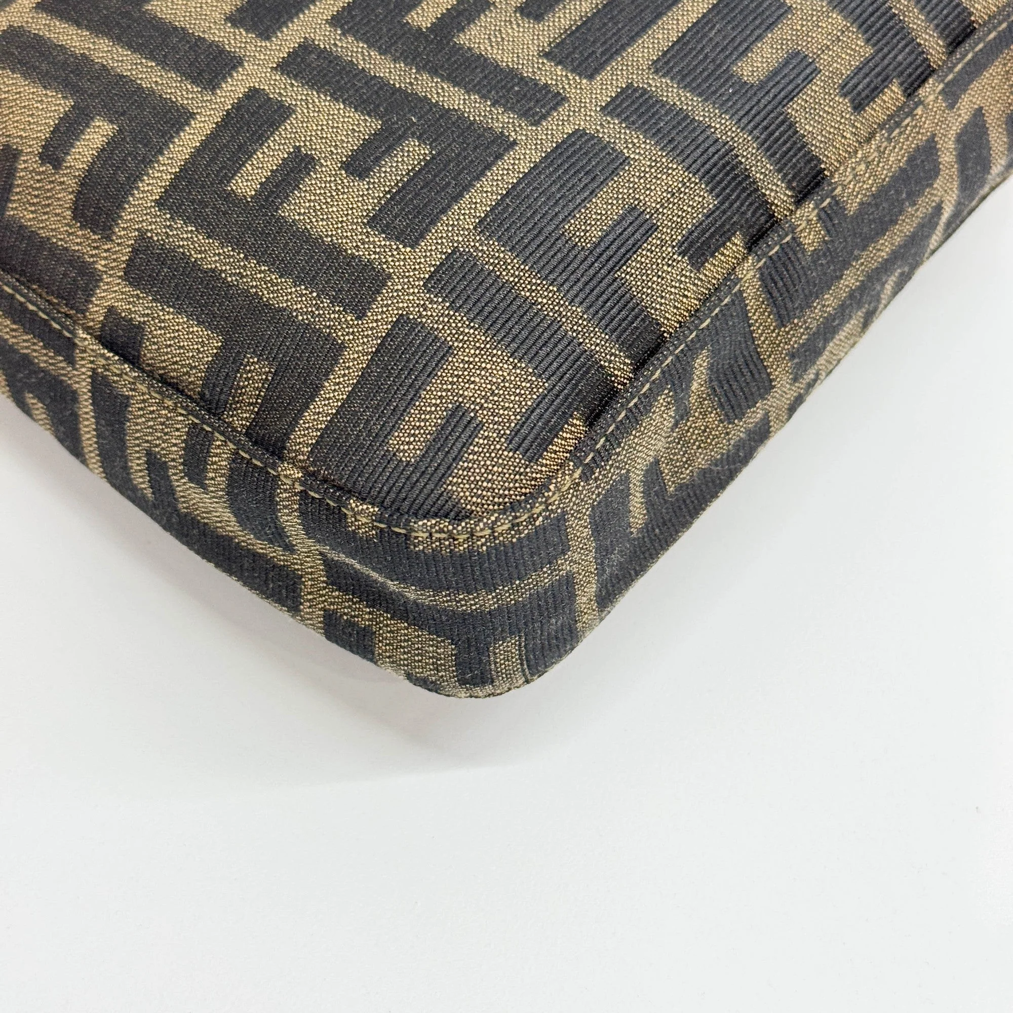Brown Zucca Canvas Shoulder Bag - Image 11