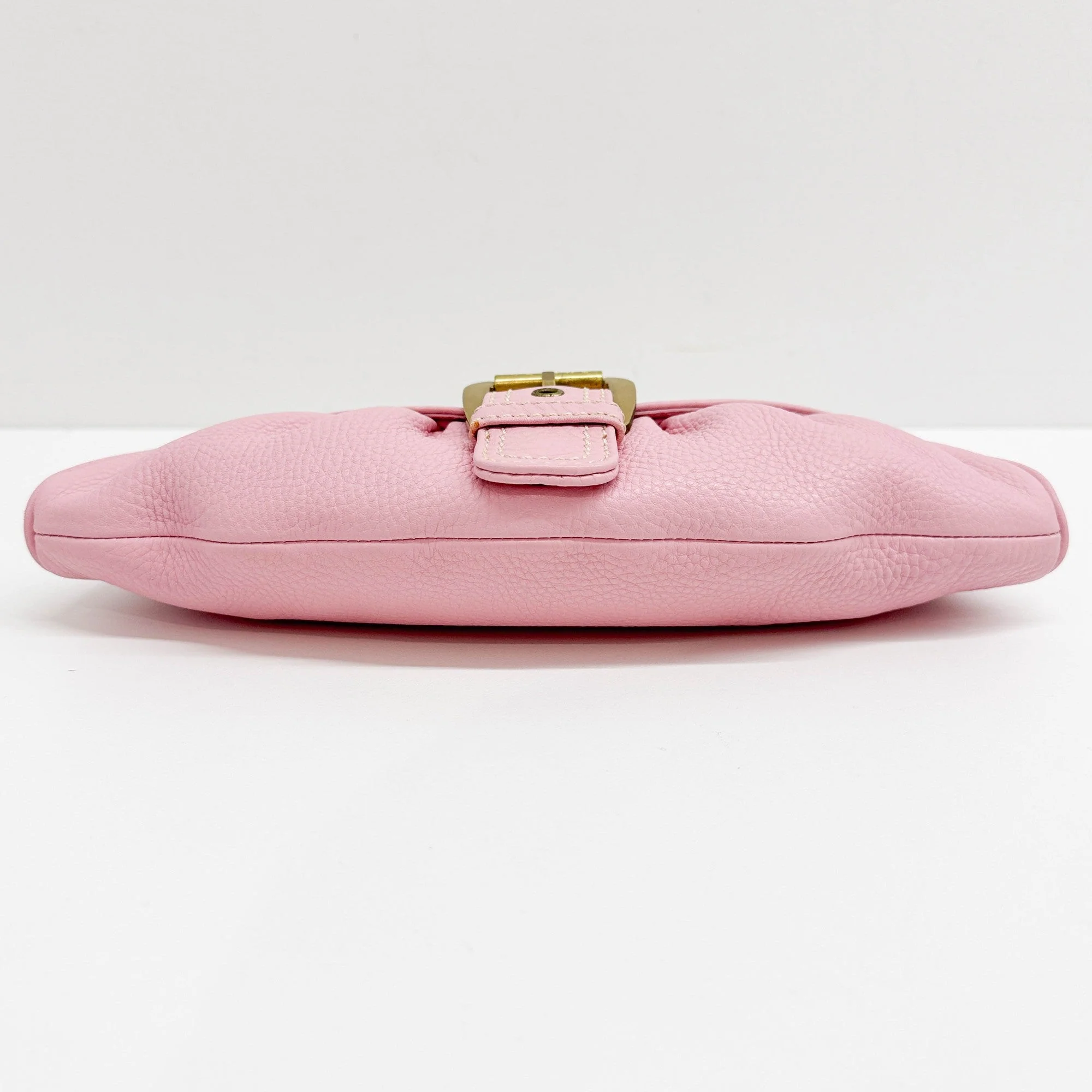 Buckle Bag Pink Leather Shoulder Bag - Image 10