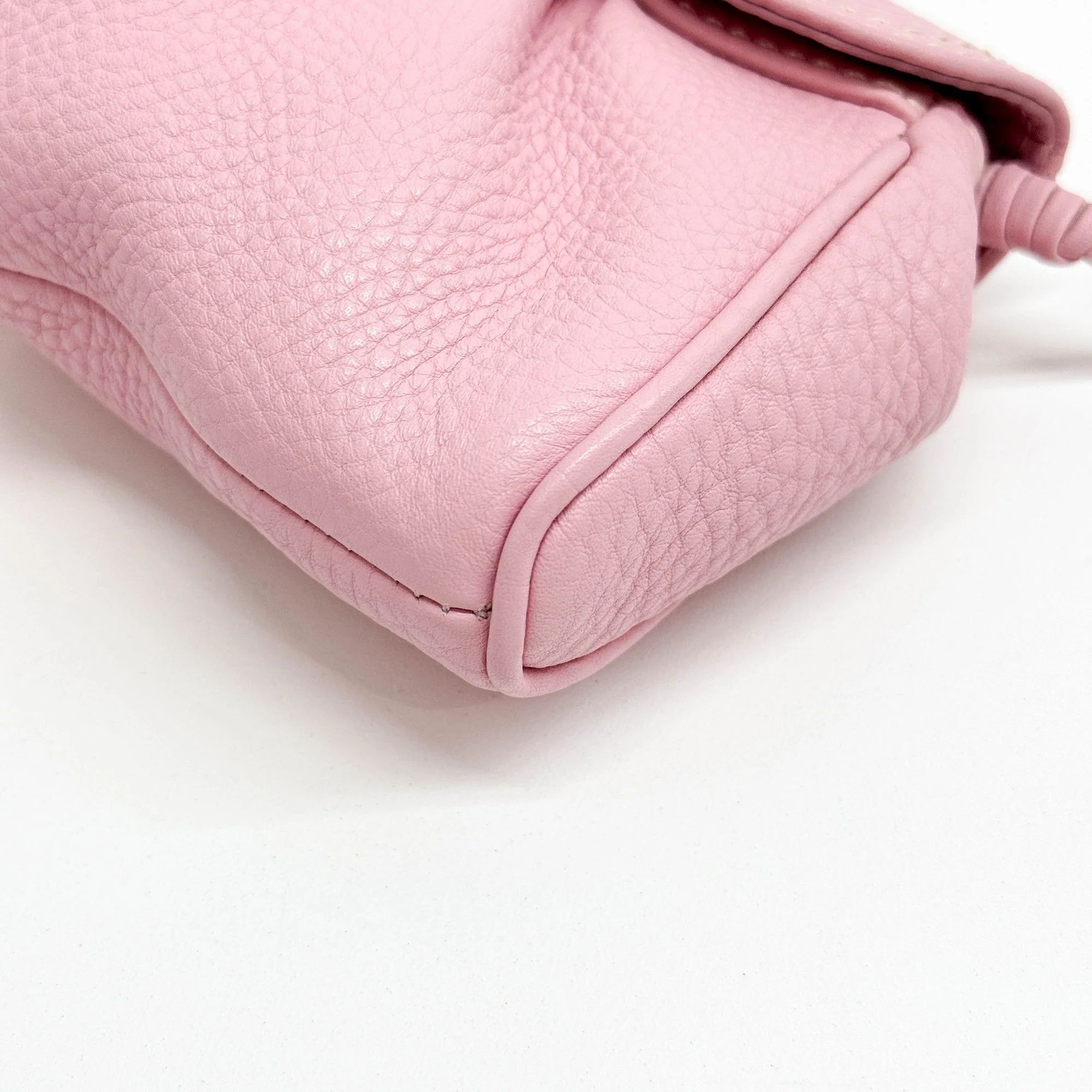 Buckle Bag Pink Leather Shoulder Bag - Image 12