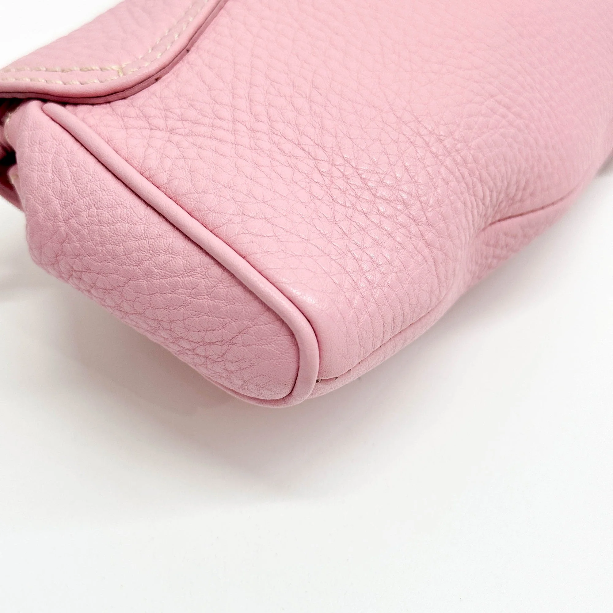 Buckle Bag Pink Leather Shoulder Bag - Image 13