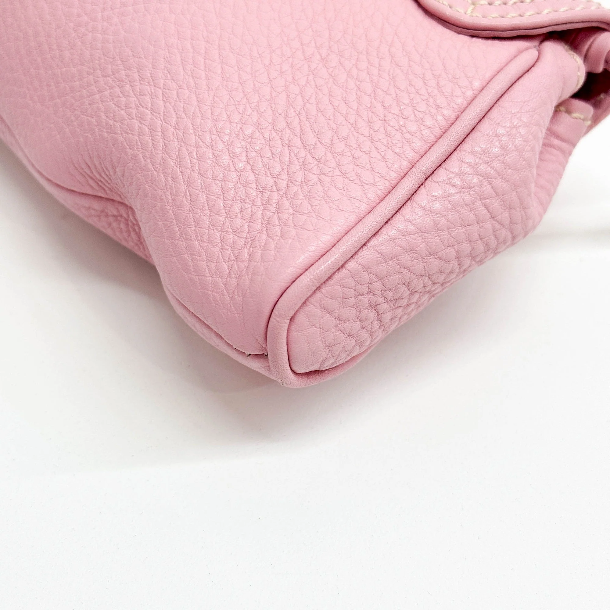 Buckle Bag Pink Leather Shoulder Bag - Image 14