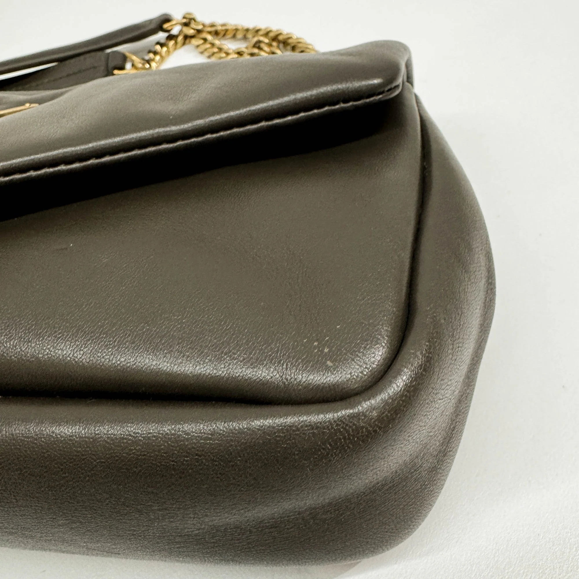 Calypso Light Musk Green Leather Shoulder Bag - Image 9