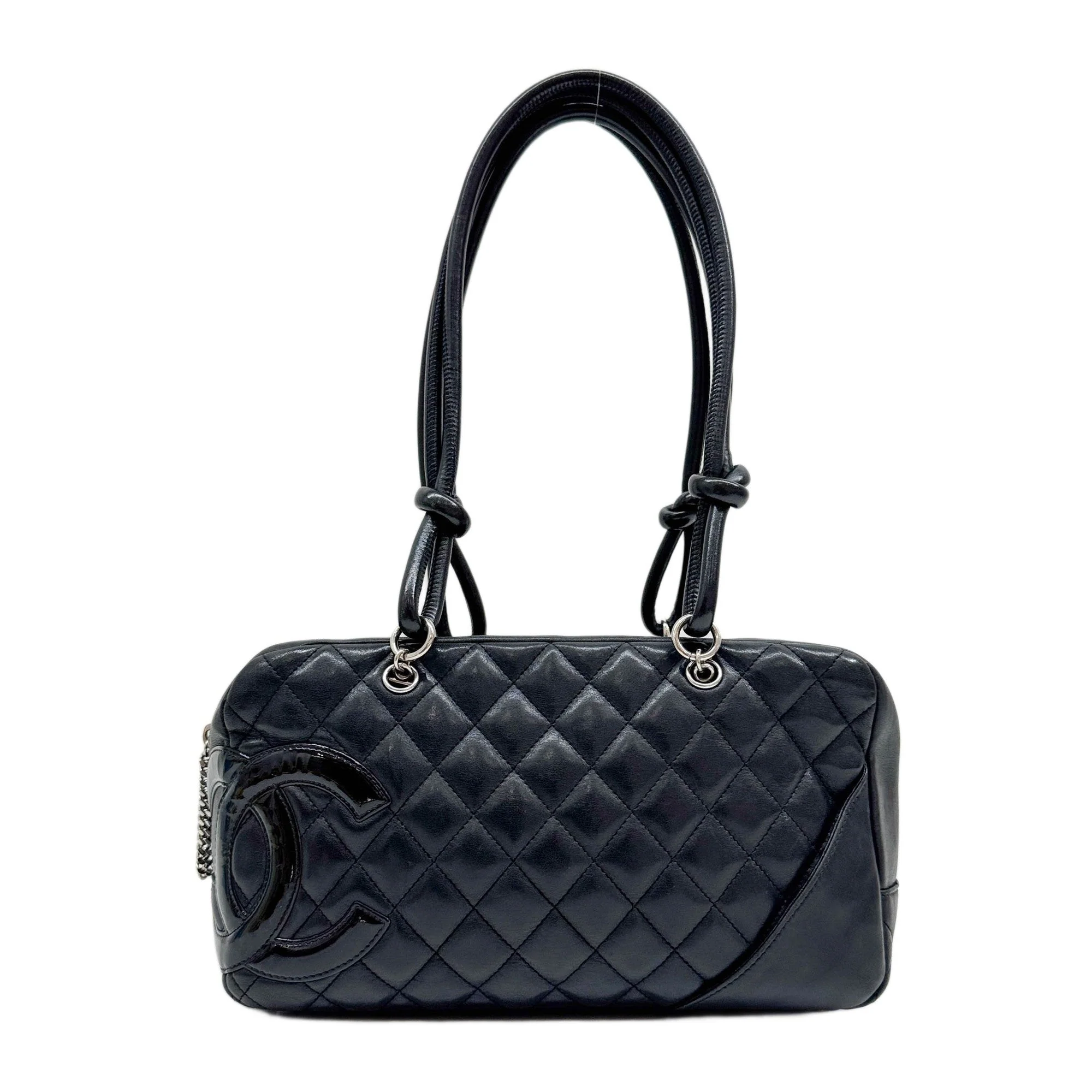 Cambon 2010-2011 Black Leather Shoulder Bag