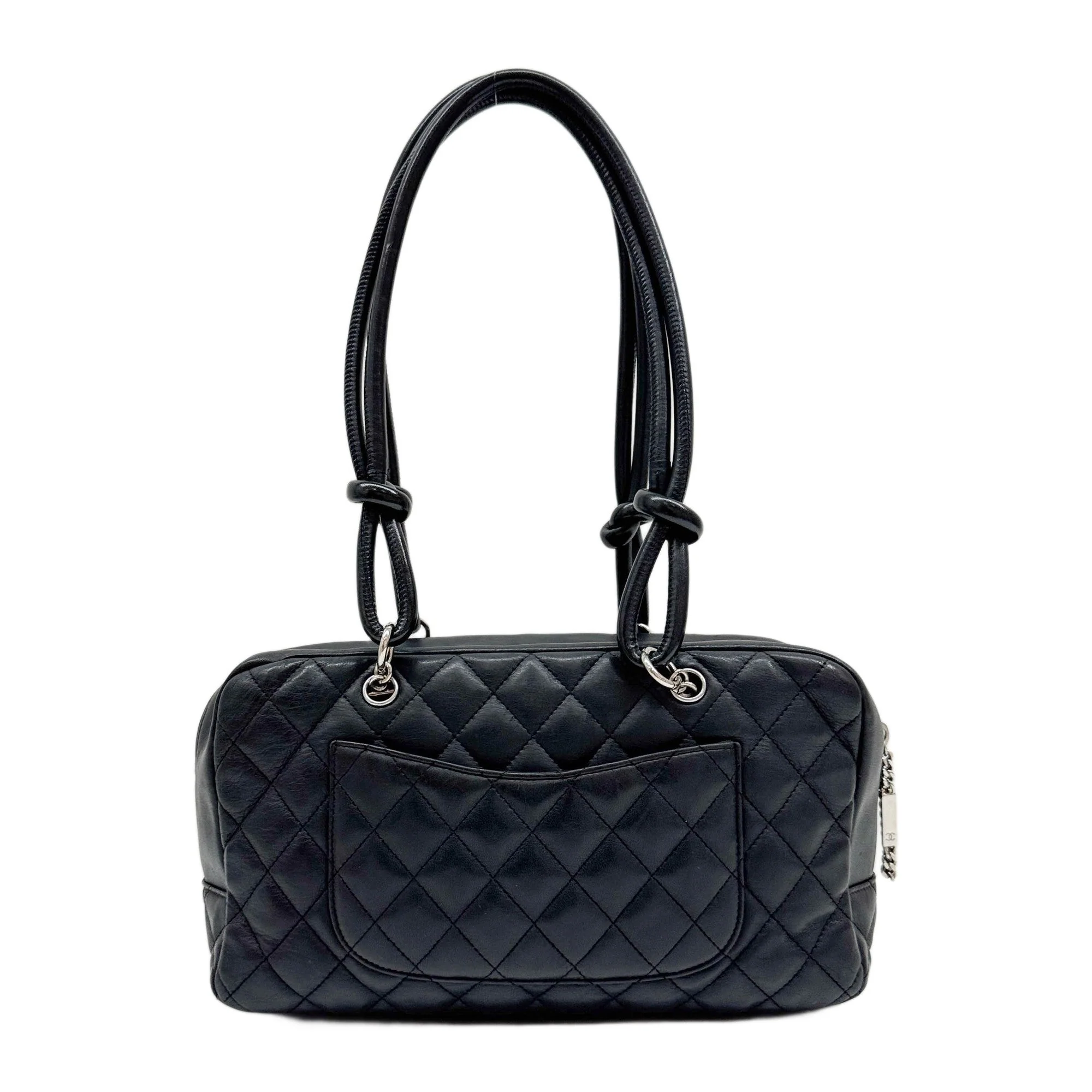 Cambon 2010-2011 Black Leather Shoulder Bag - Image 2